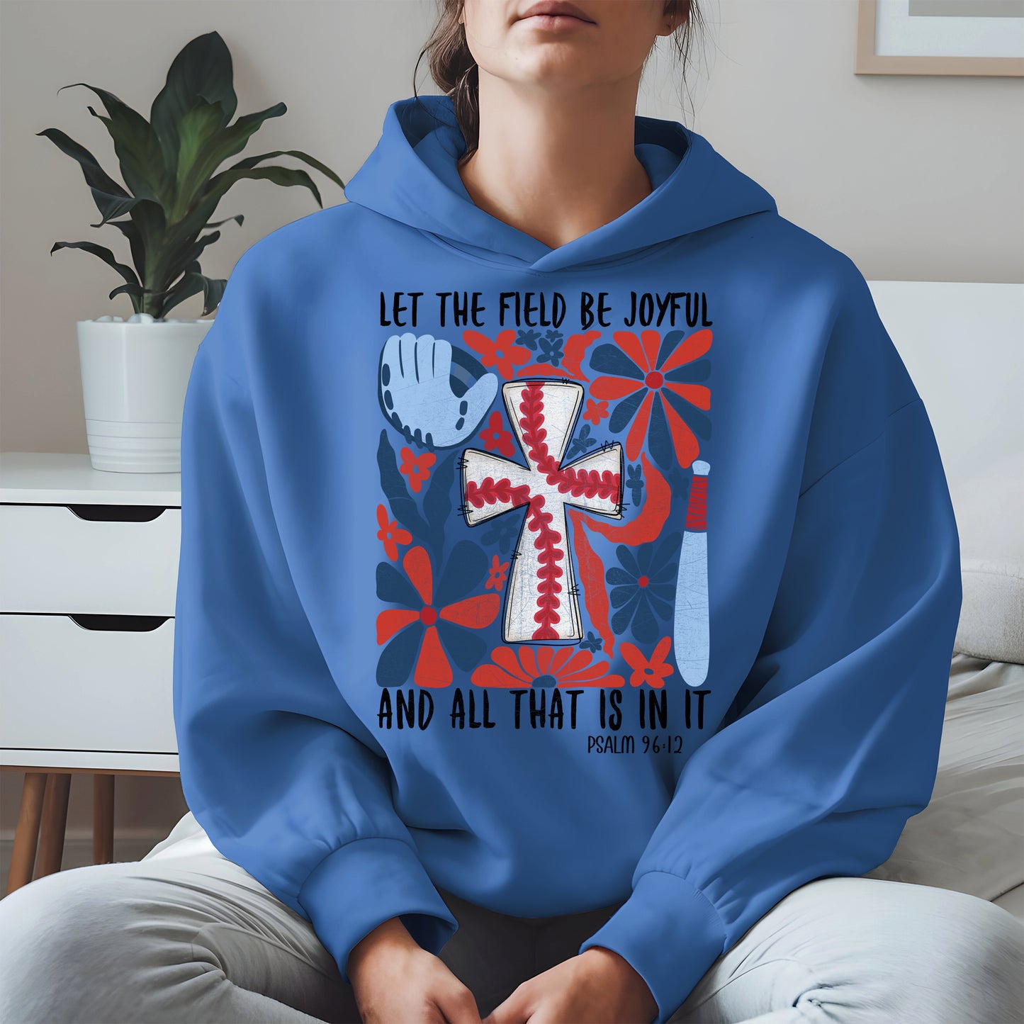 Faith Baseball Floral Shirt Sport Tee Hoodie Sweatshirt Gift for Fans