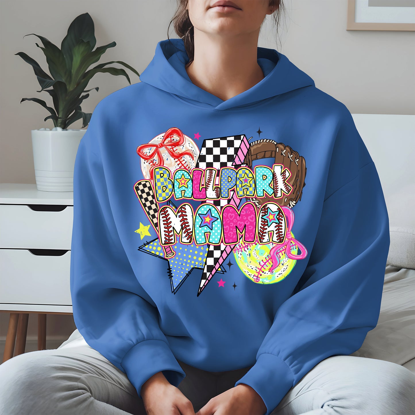 Ballpark Mama Shirt Sport Tee Hoodie Sweatshirt Gift for Baseball Moms