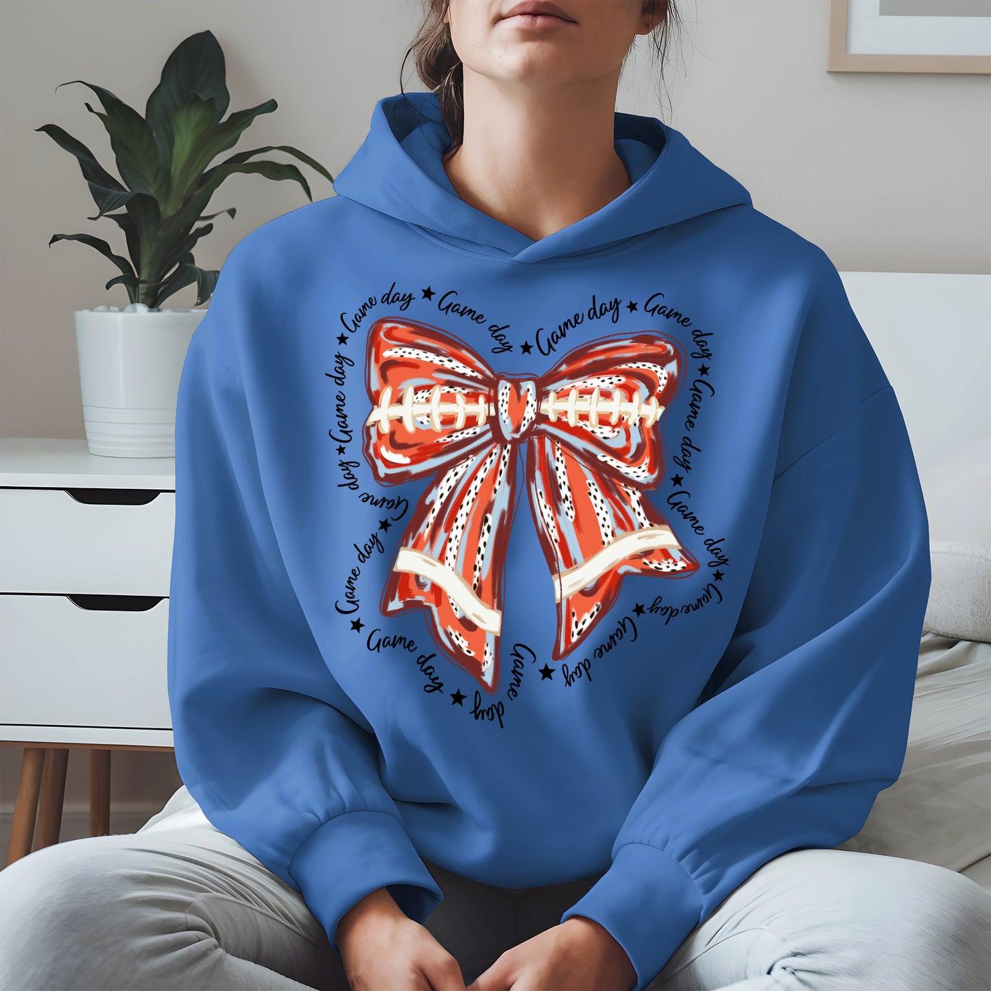 Baseball Bow Shirt Sport Tee Hoodie Sweatshirt Gift for Fans and Moms