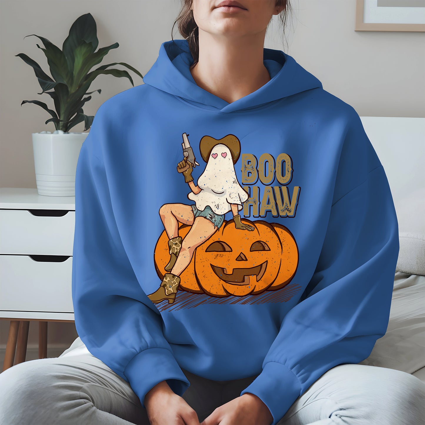 Boo Haw Halloween Cowgirl Tee