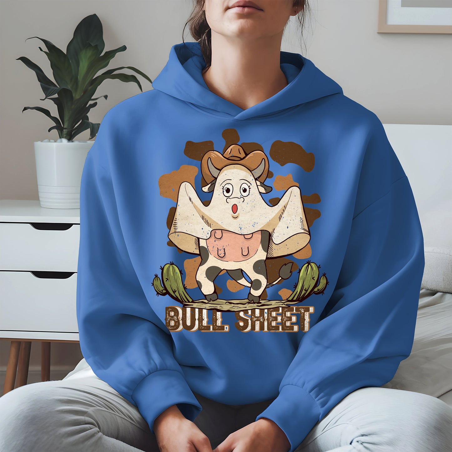 Bull Sheet Funny Ghost Cow Tee