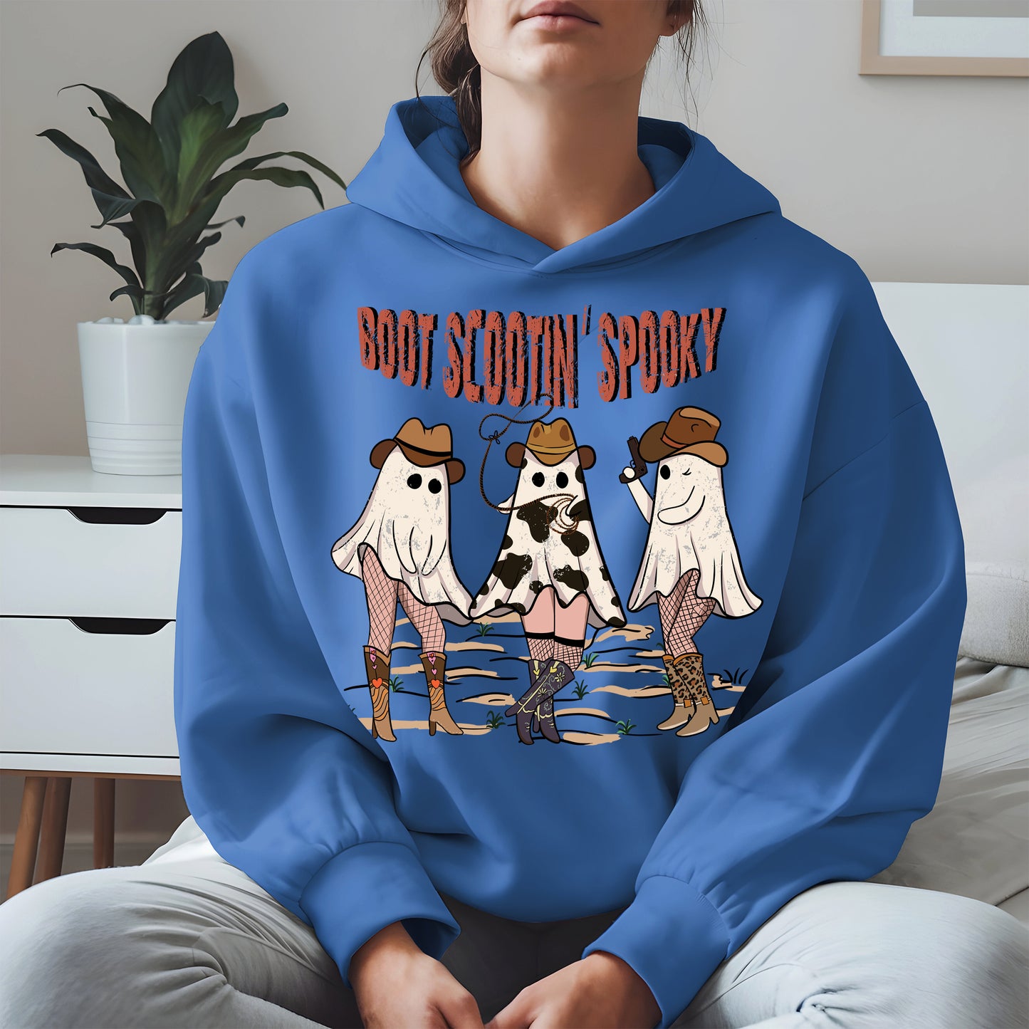 Boot Scootin' Spooky Cowgirl Halloween Tee