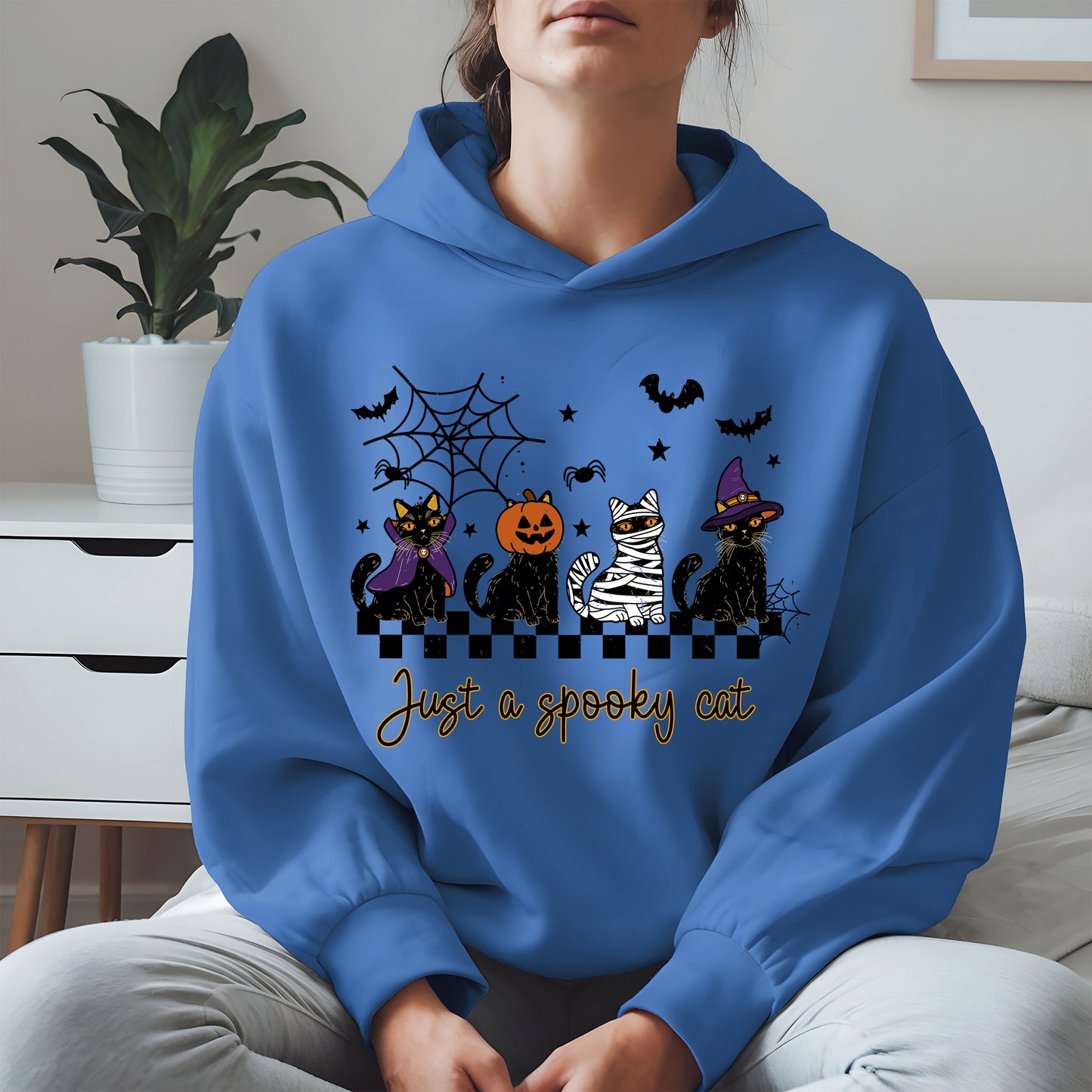 Just a spooky cat halloween shirt