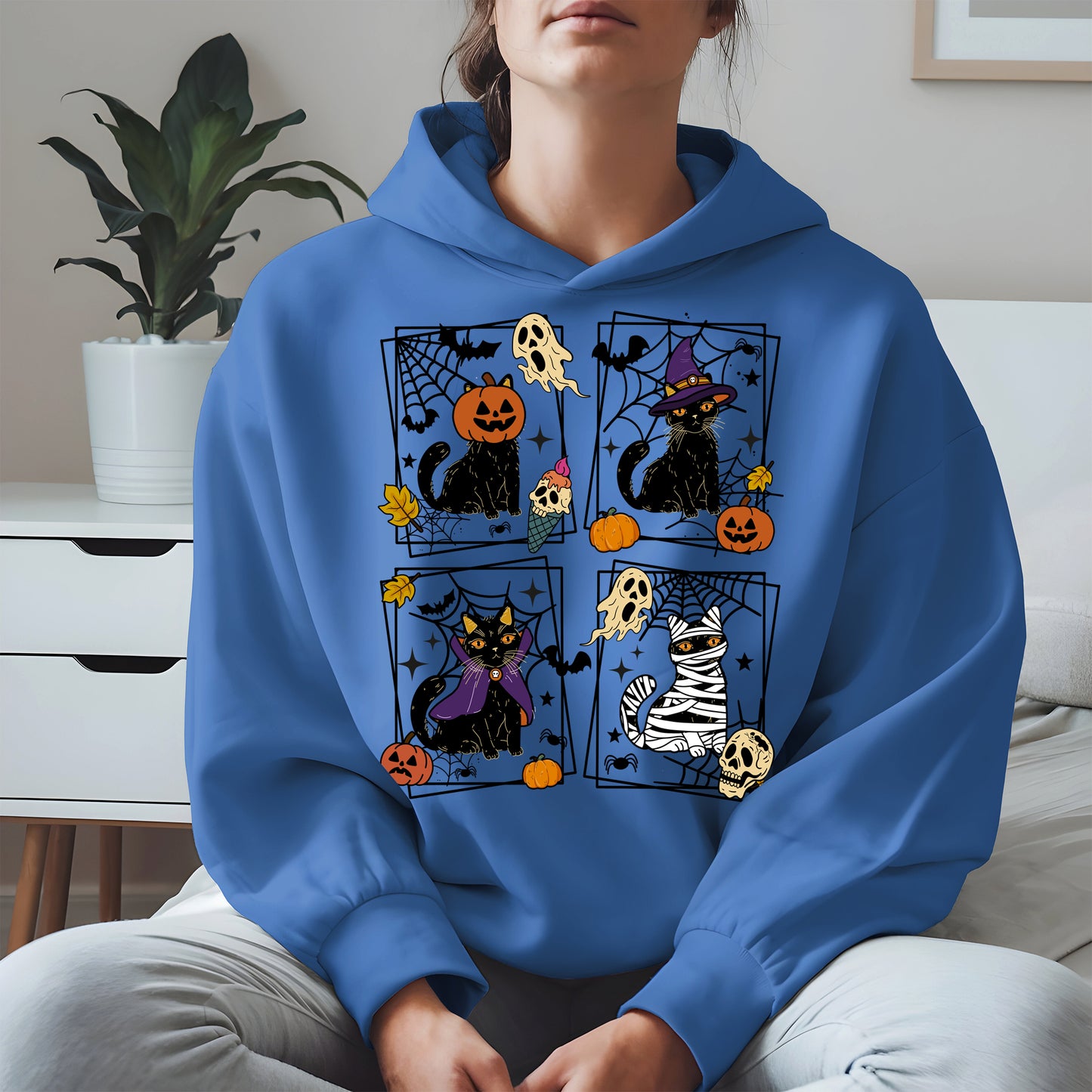 Black Cat Halloween shirt and hoodie