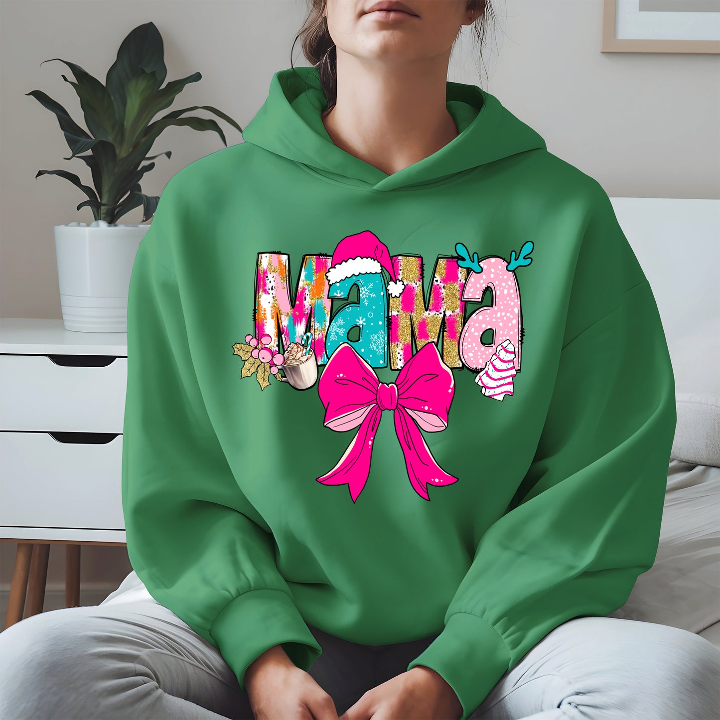 Merry Christmas Mama Shirt Cute Holiday Gift
