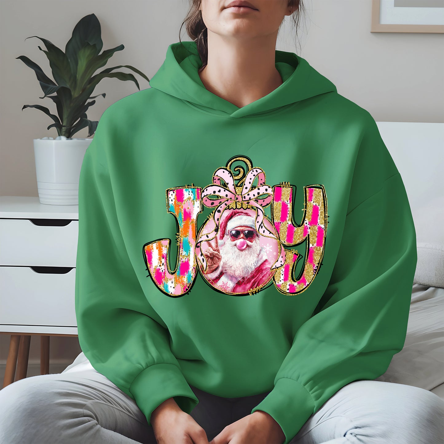 Joy Christmas Shirt Santa Cool Holiday Gift