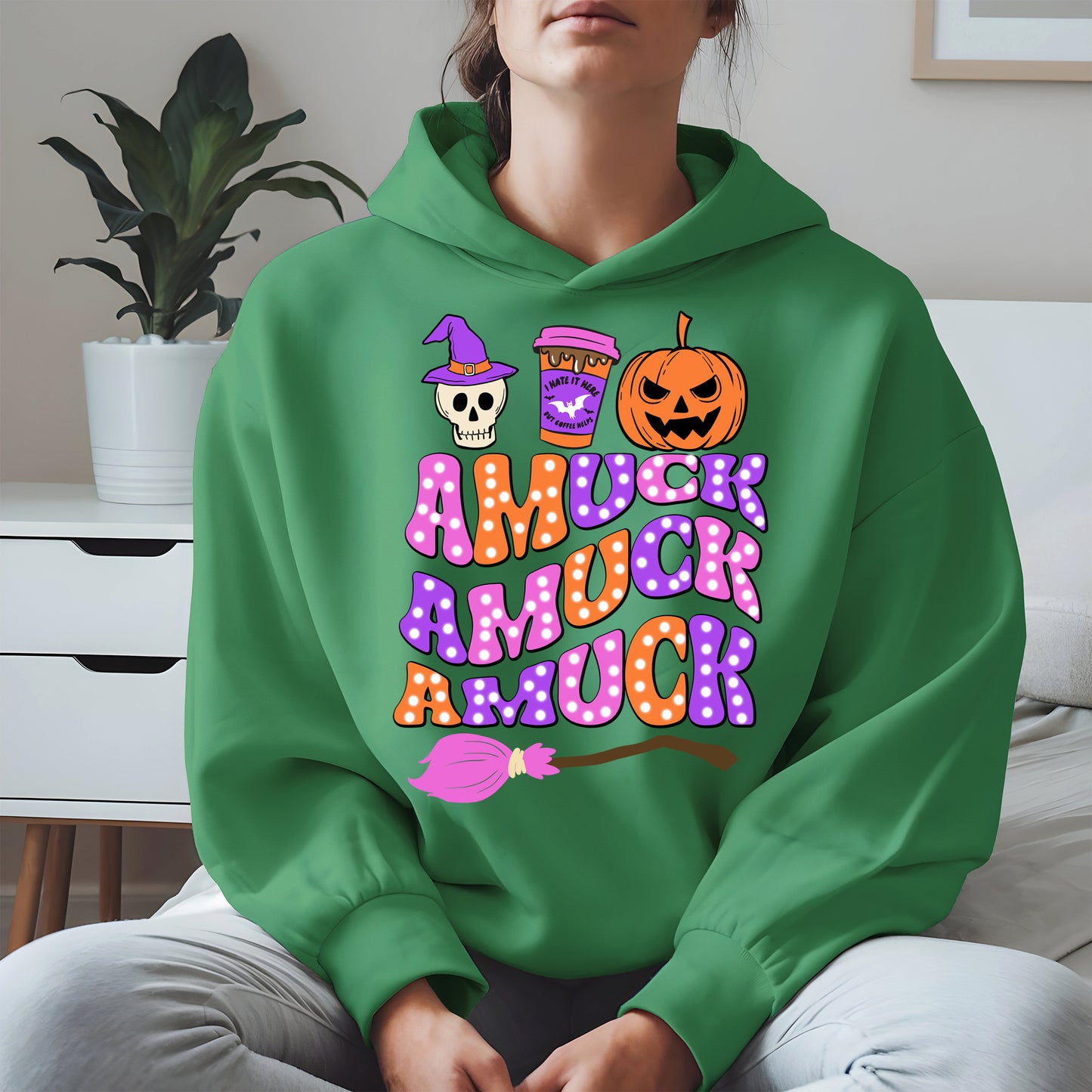 Amuck Amuck Amuck Shirt - Funny Halloween Coffee Witch Tee