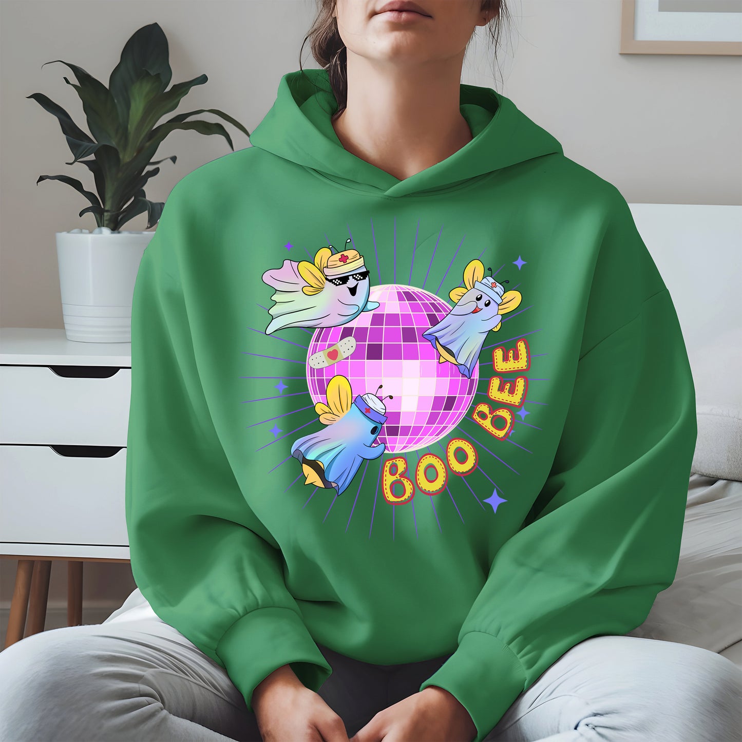 Boo Bee – Cute Disco Ghost Nurse Bee Shirt