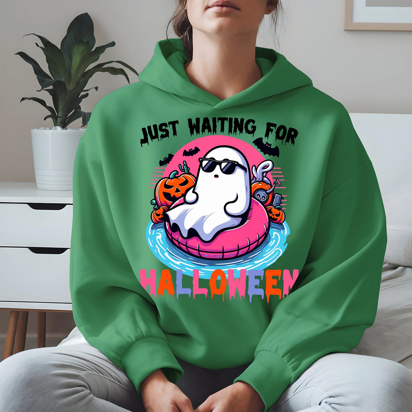 Chill Ghost Halloween Pool Float Shirt