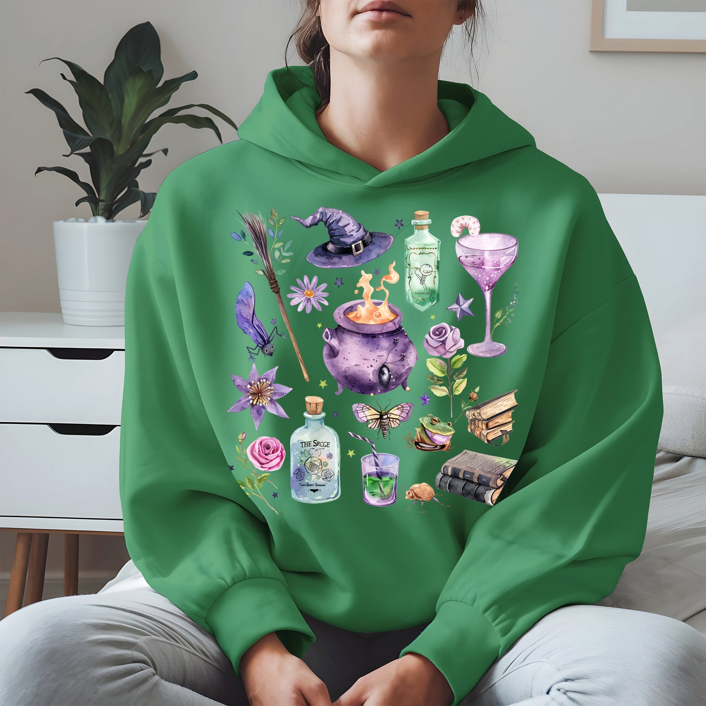 Witchy Vibes Watercolor Potion Tee