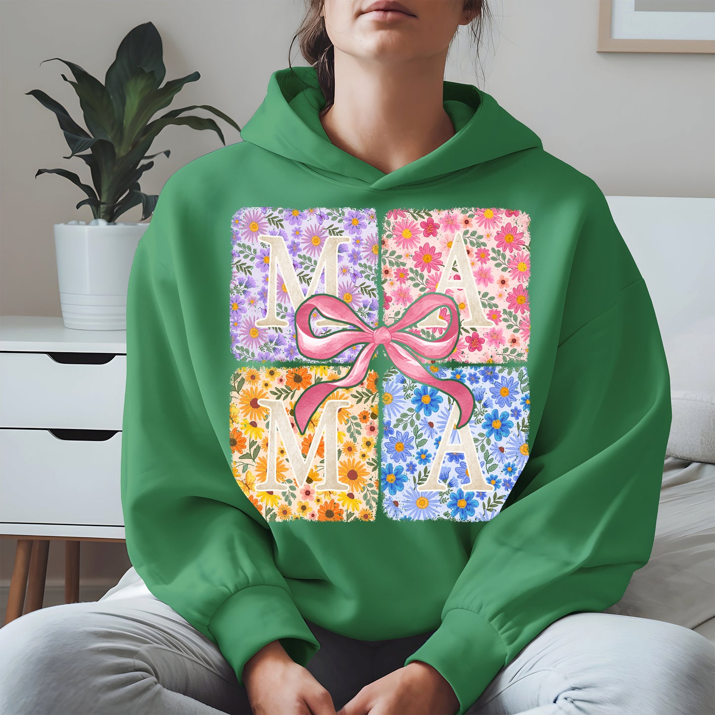 Floral MAMA Shirt Mother Tee Hoodie Sweatshirt Gift for Moms