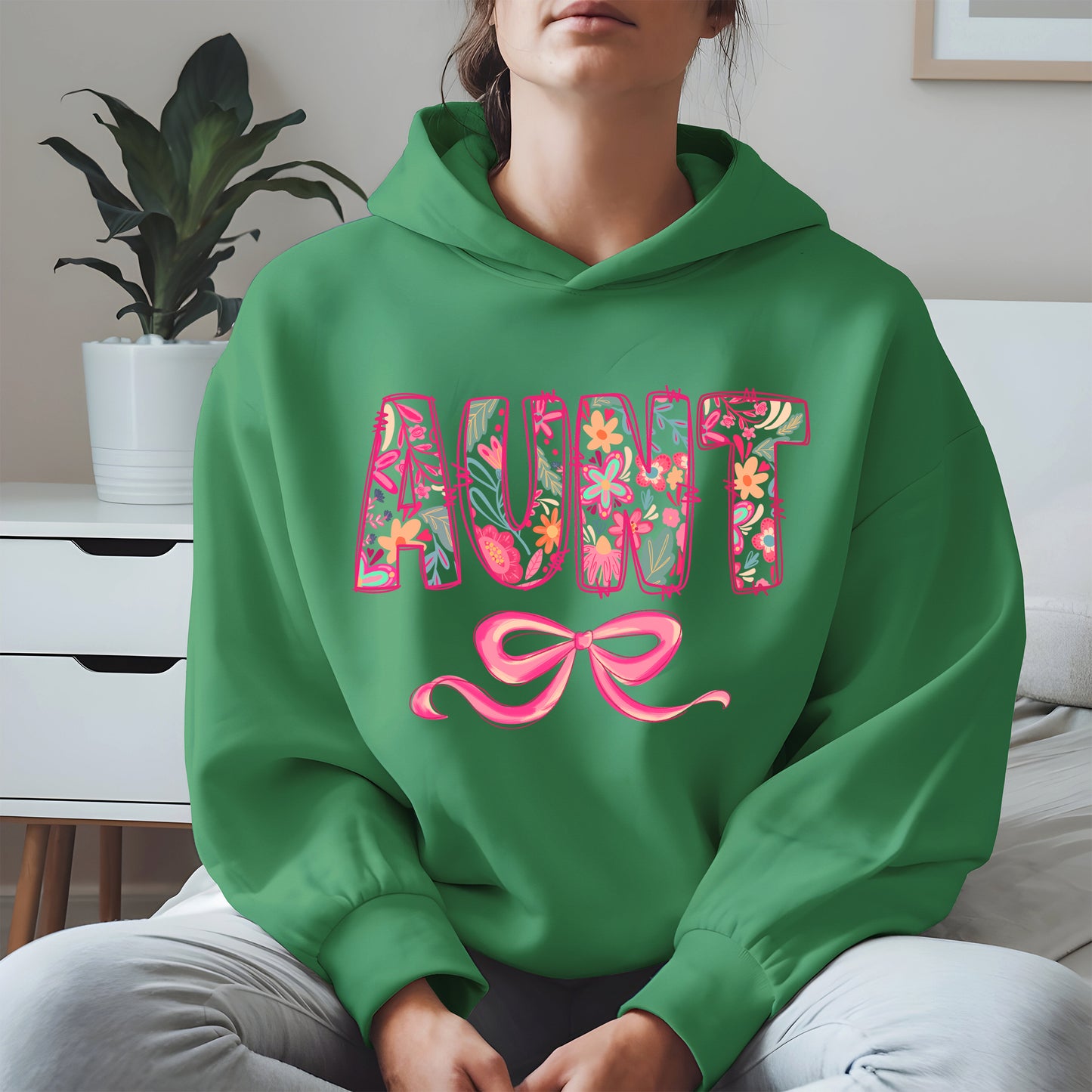 Floral Aunt Shirt Gift Tee Hoodie Sweatshirt for Cool Aunties