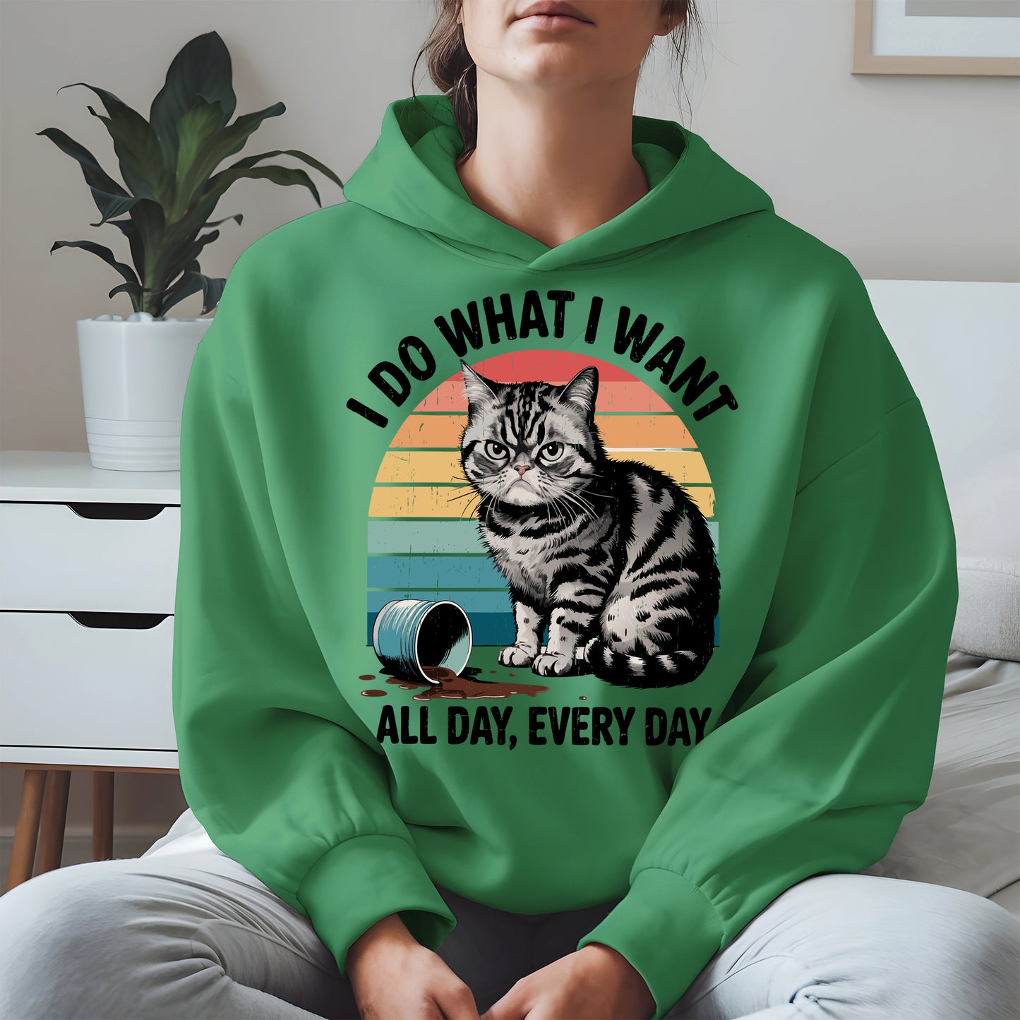 I Do What I Want Angry Cat Shirt Hoodie Sweatshirt