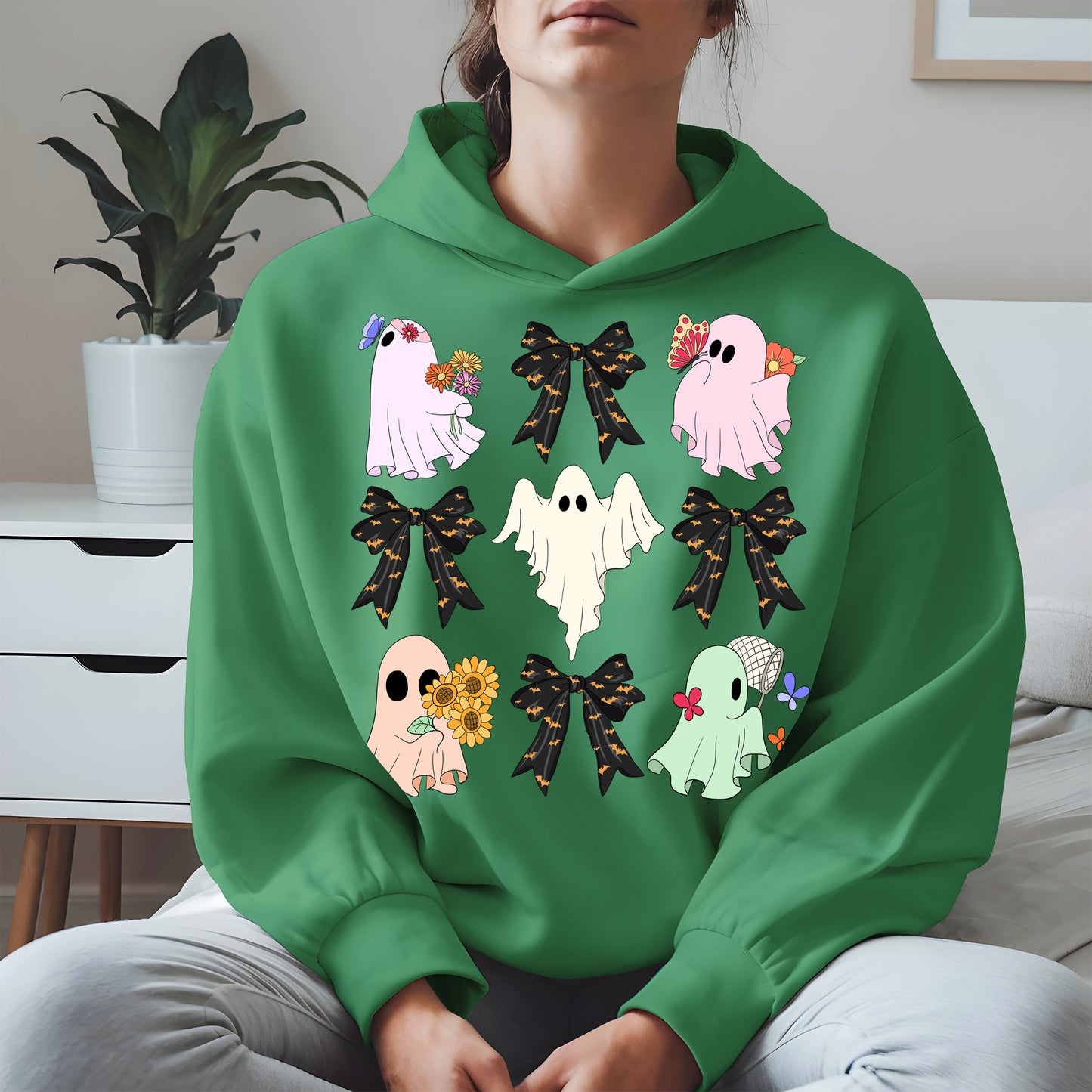 Cute Ghost and Bow Halloween Shirt