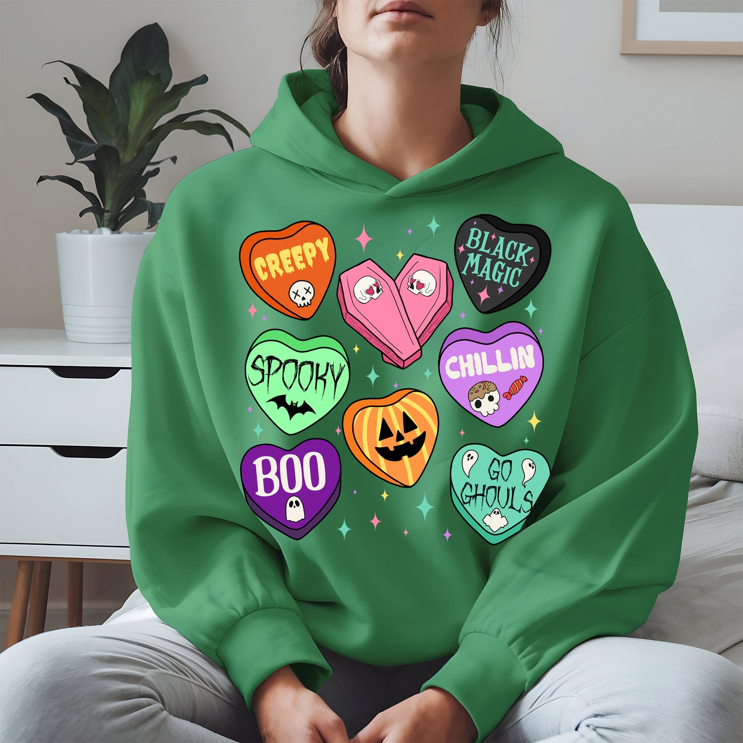 Spooky Candy Heart Halloween Shirt