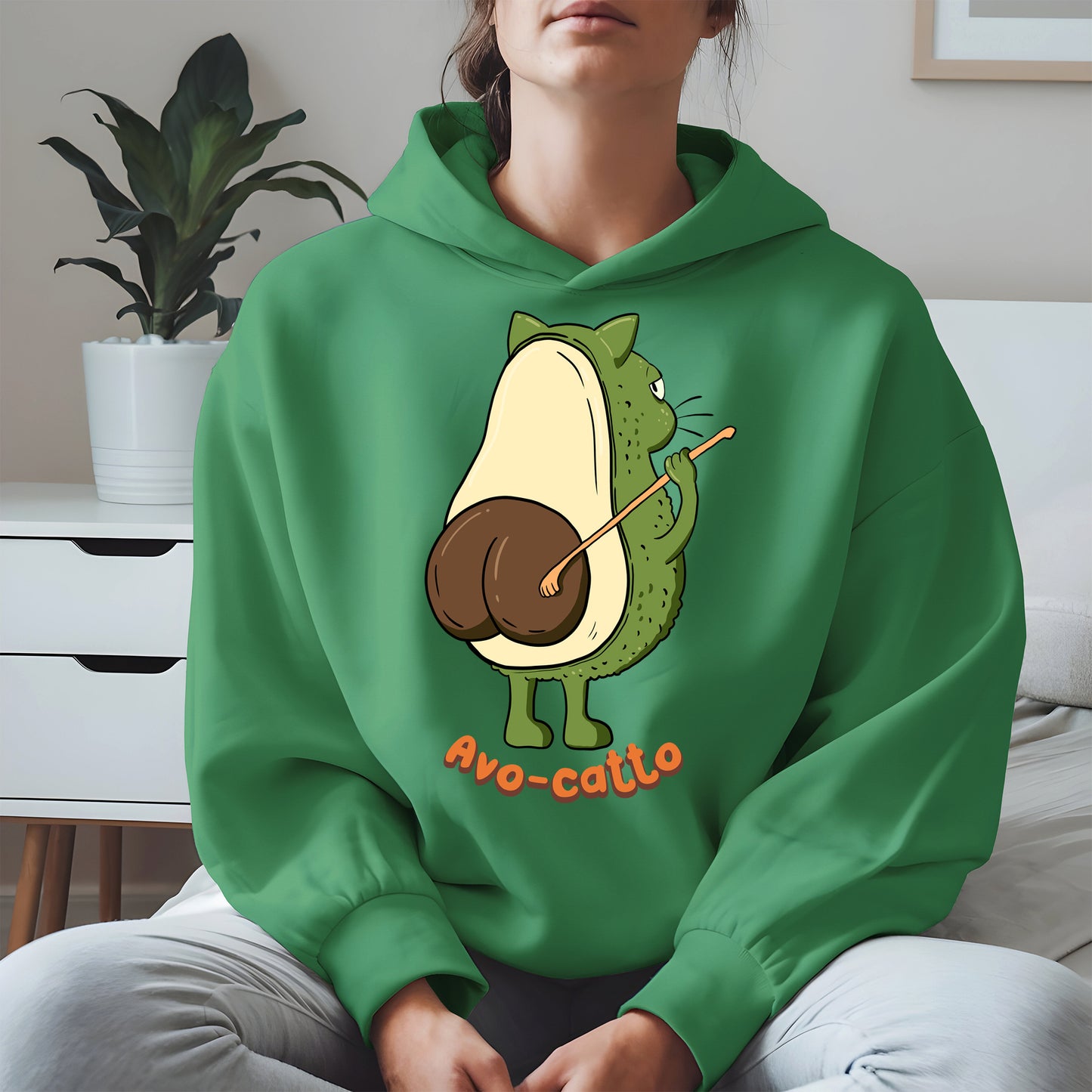 Avo-catto Shirt Hoodie Sweatshirt