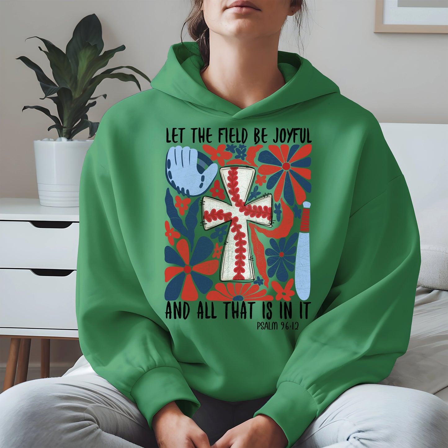 Faith Baseball Floral Shirt Sport Tee Hoodie Sweatshirt Gift for Fans