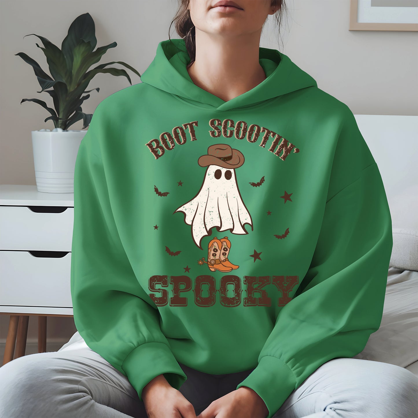 Boot Scootin Spooky Ghost Tee