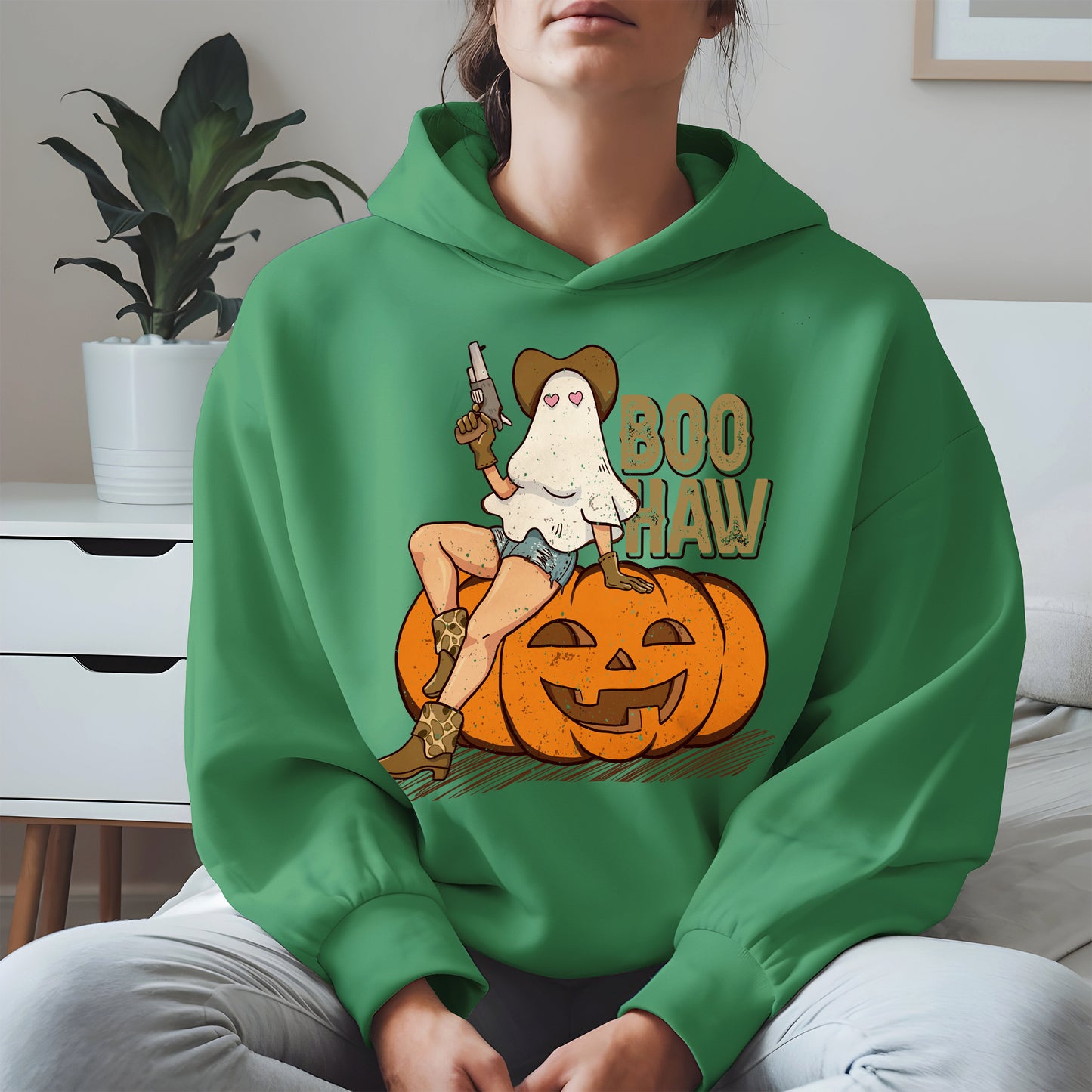 Boo Haw Halloween Cowgirl Tee