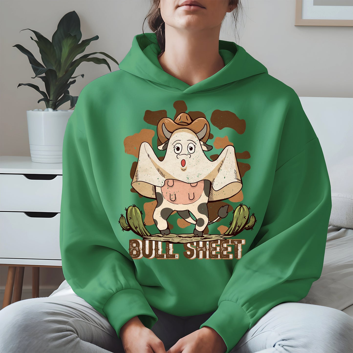 Bull Sheet Funny Ghost Cow Tee