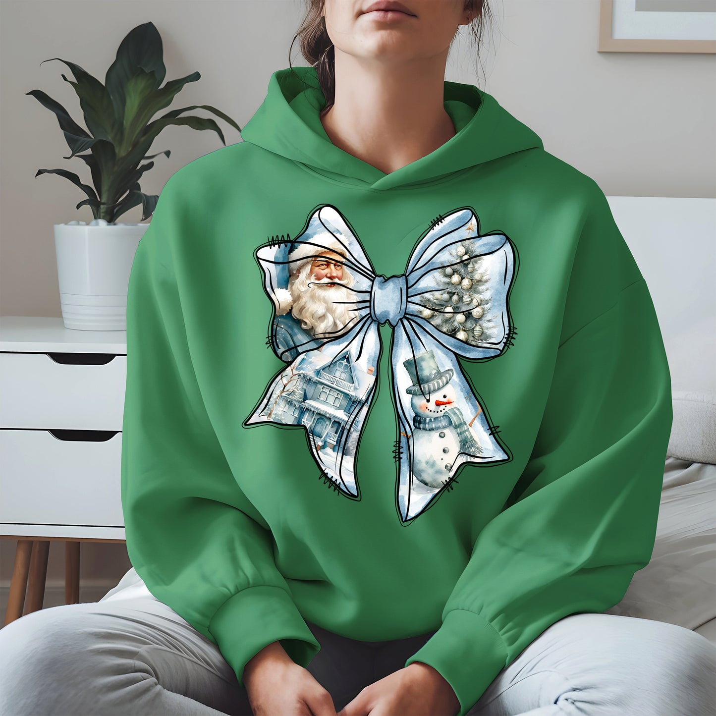 Snowman Coquette Christmas Bow Shirt