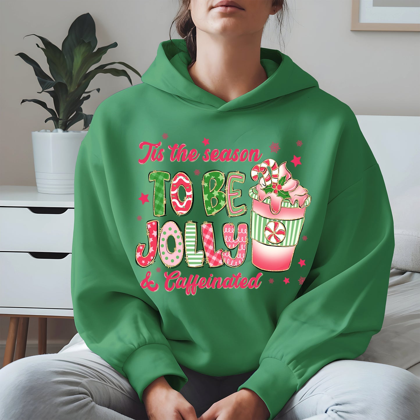 Tis the Season to Be Jolly and Caffeinated Shirt