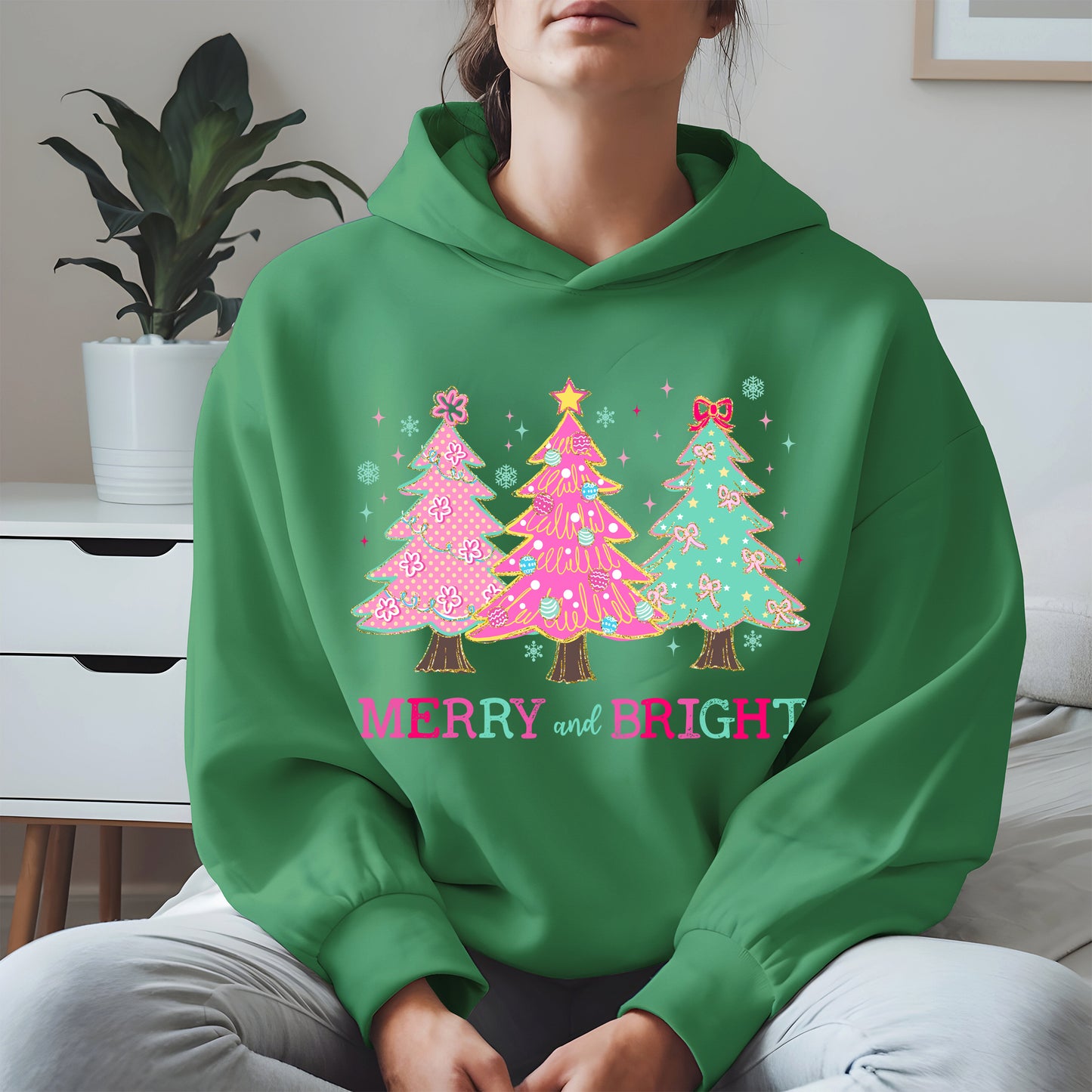 Merry and Bright Christmas Tree Shirt