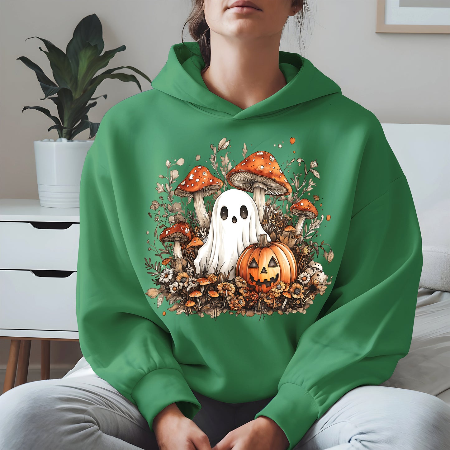 Floral Cute Ghost halloween shirt
