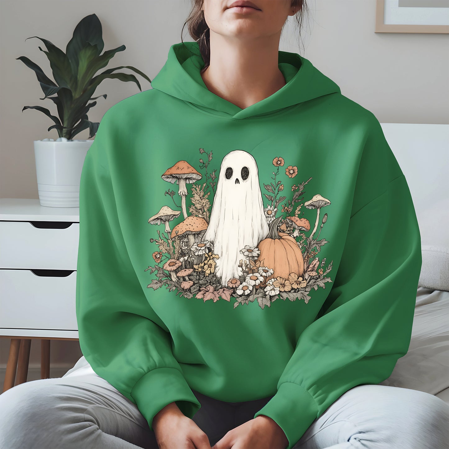 Retro Floral Ghost halloween shirt