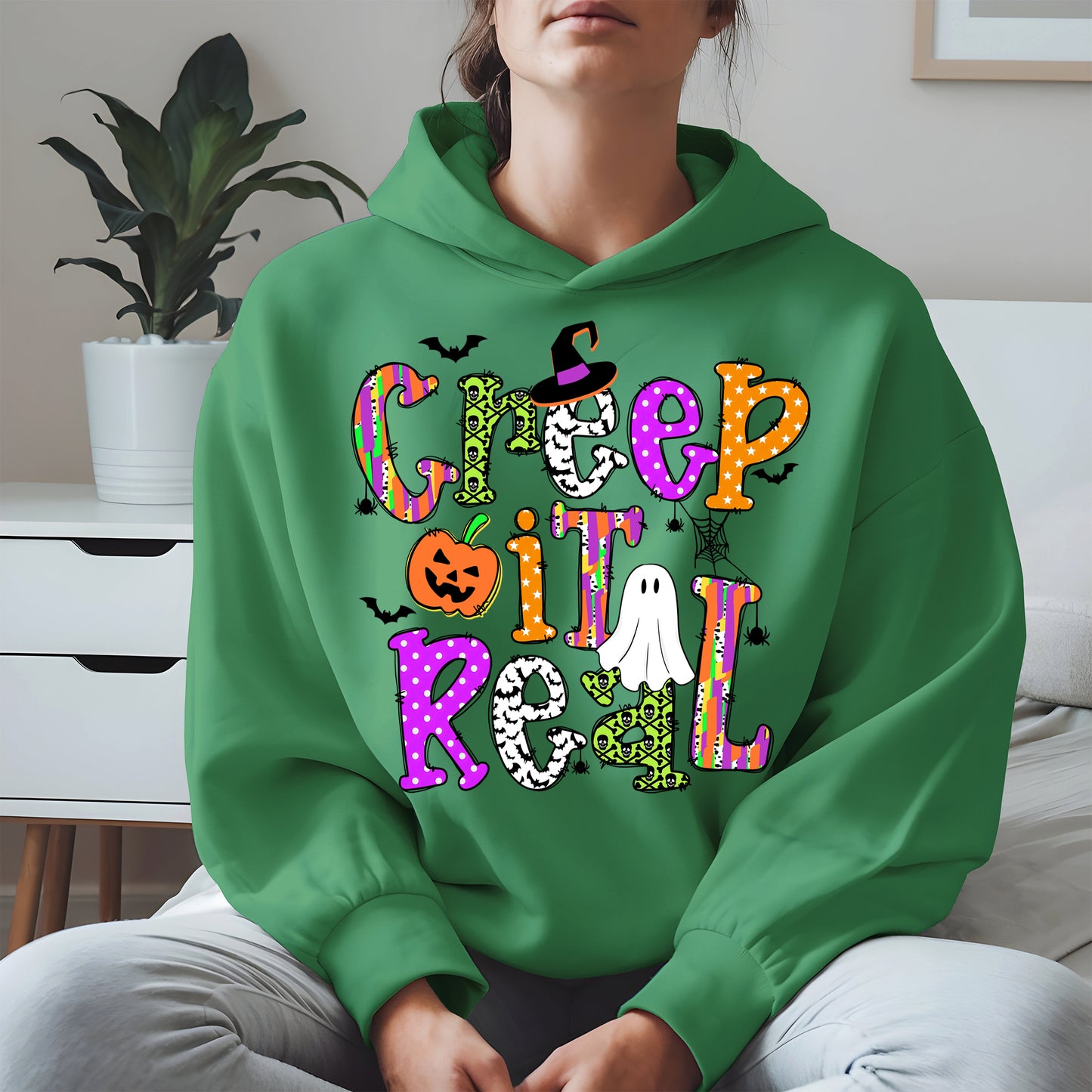 Creep It Real Doodle halloween shirt