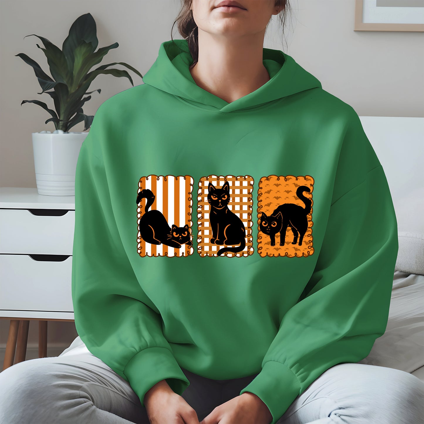 Black Cat Halloween shirt and sweatshirt