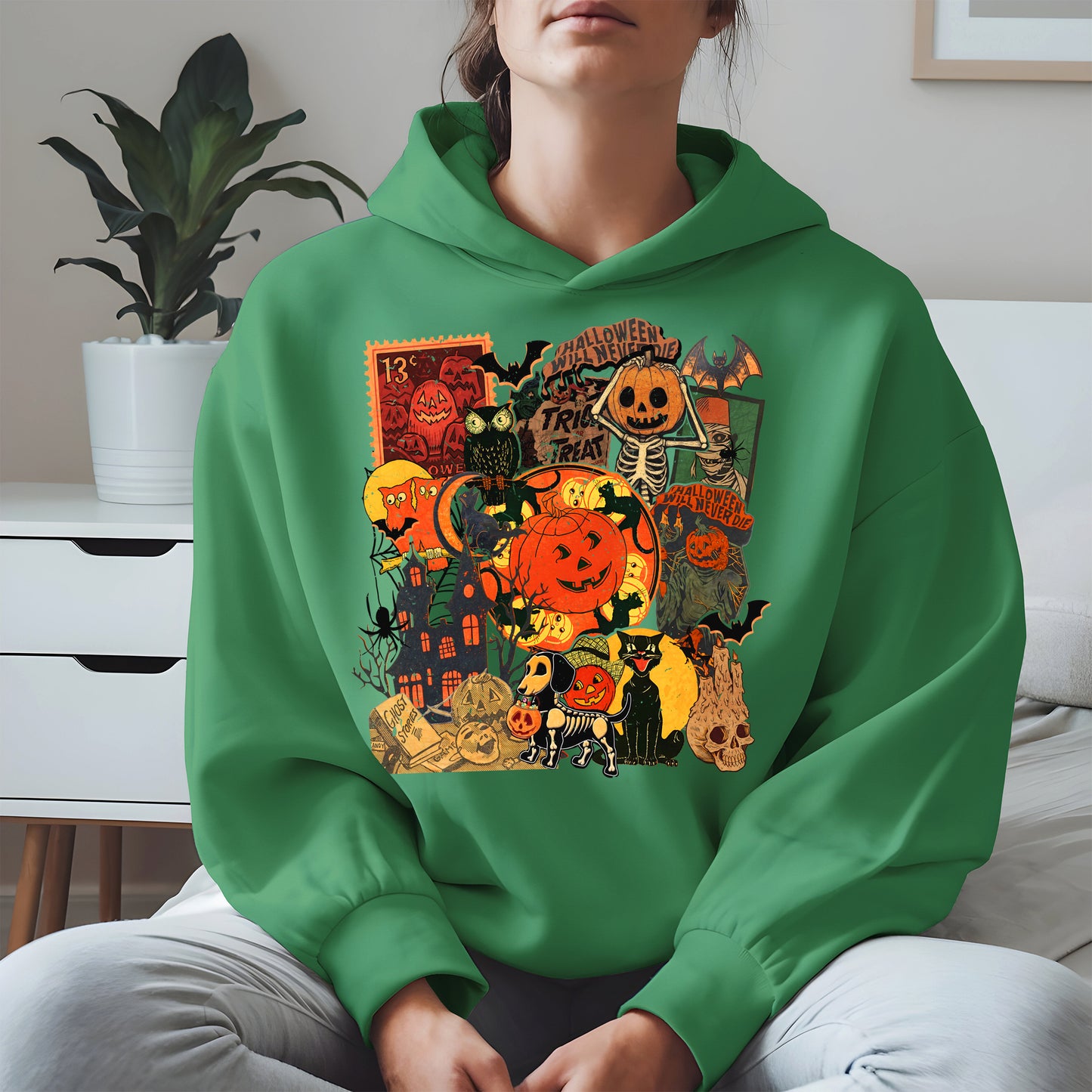 Collage Halloween shirt and hoodie