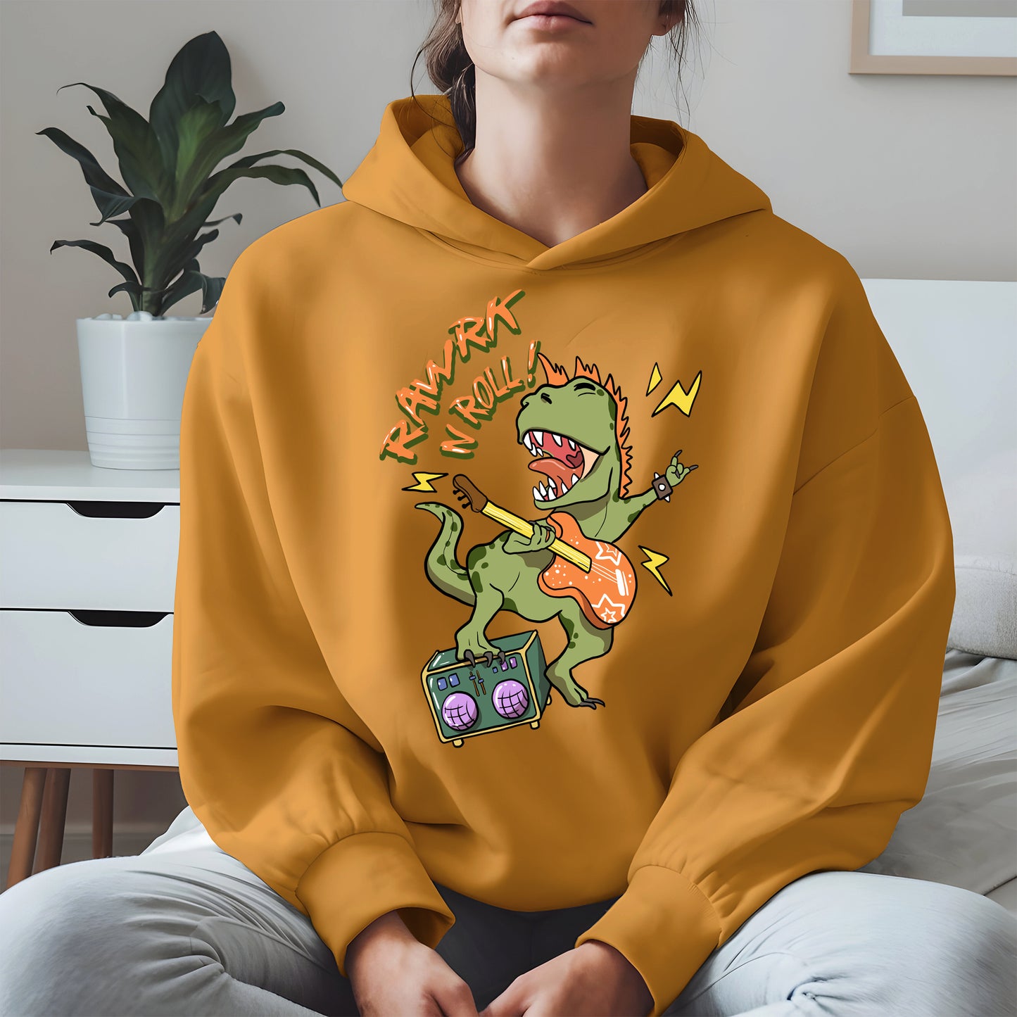 Rawrk N Roll Dinosaur Shirt