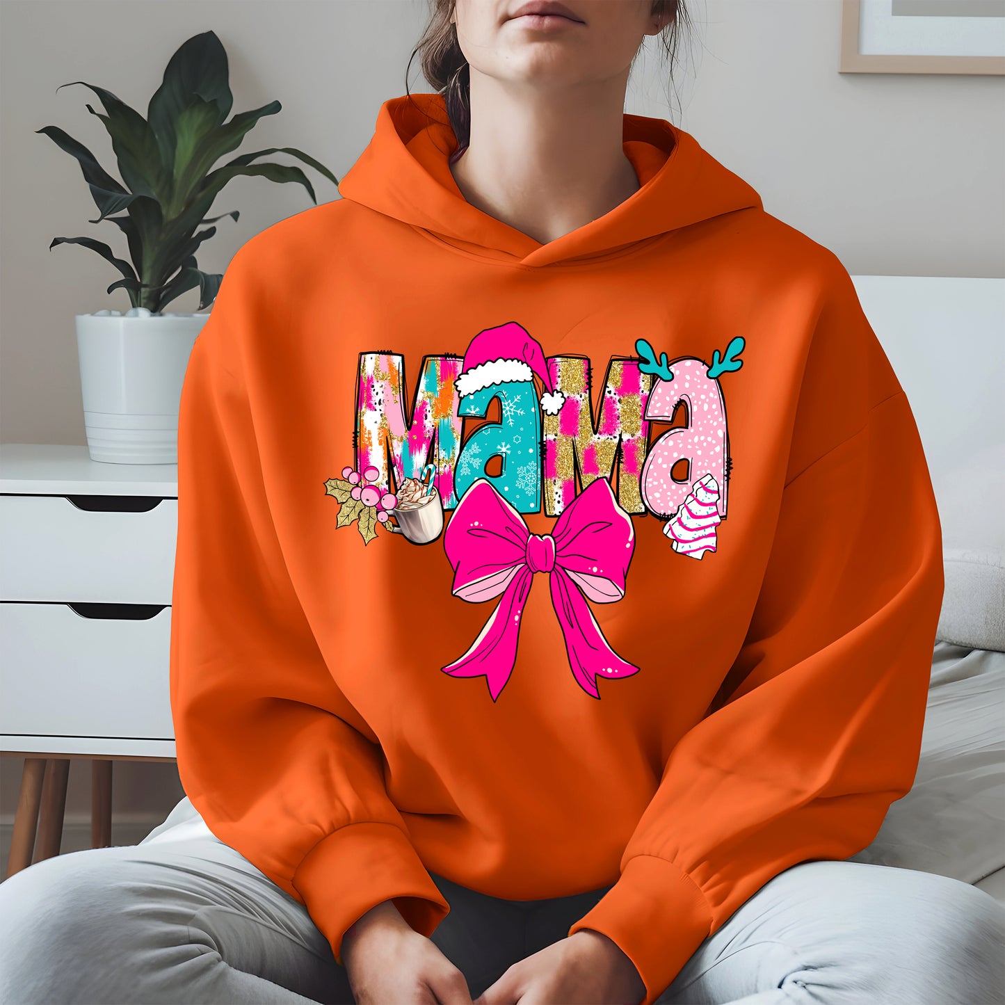 Merry Christmas Mama Shirt Cute Holiday Gift