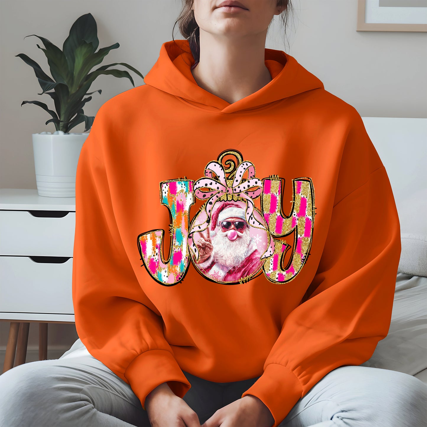 Joy Christmas Shirt Santa Cool Holiday Gift