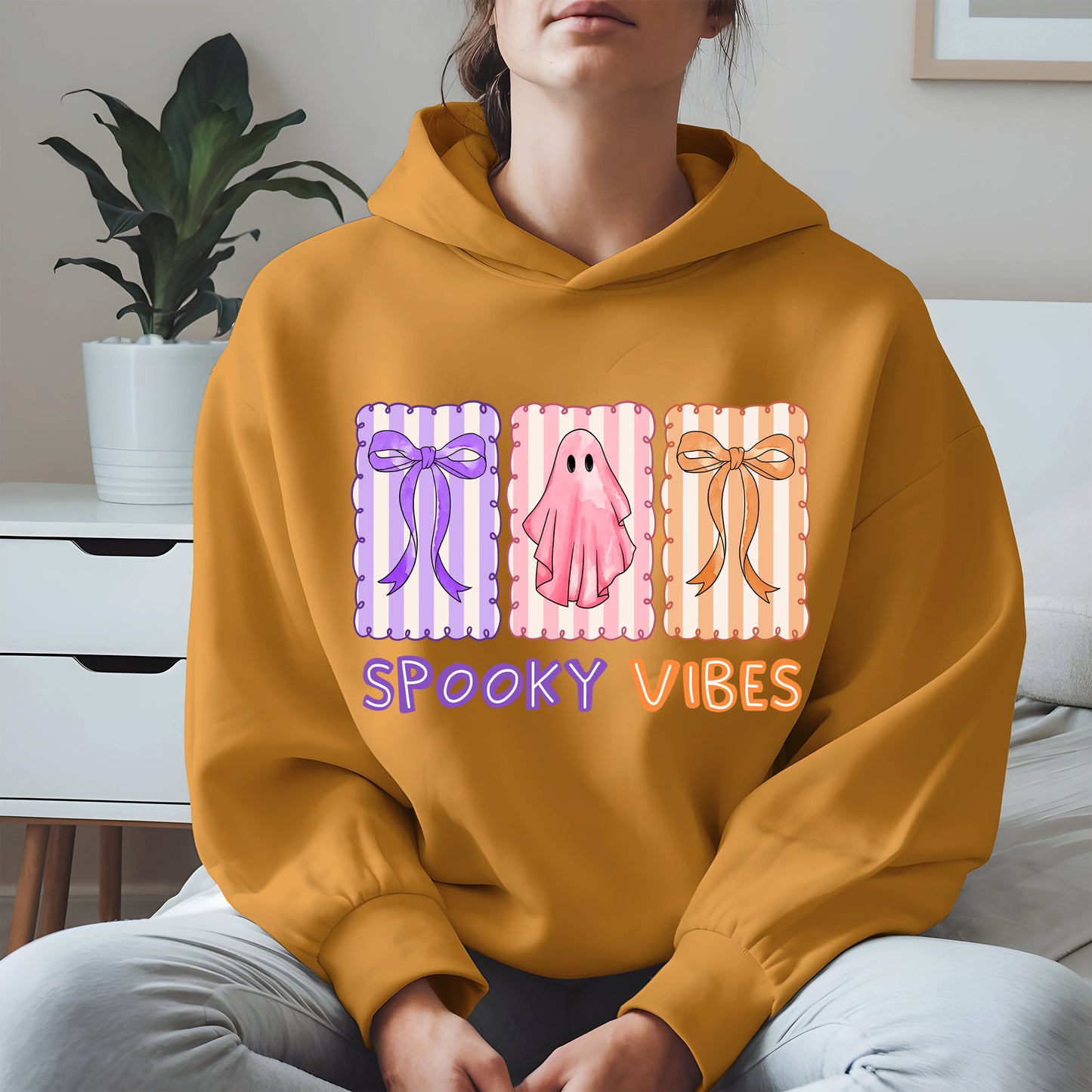 Spooky Vibes Shirt Hoodie Sweatshirt for Halloween and Fall Looks