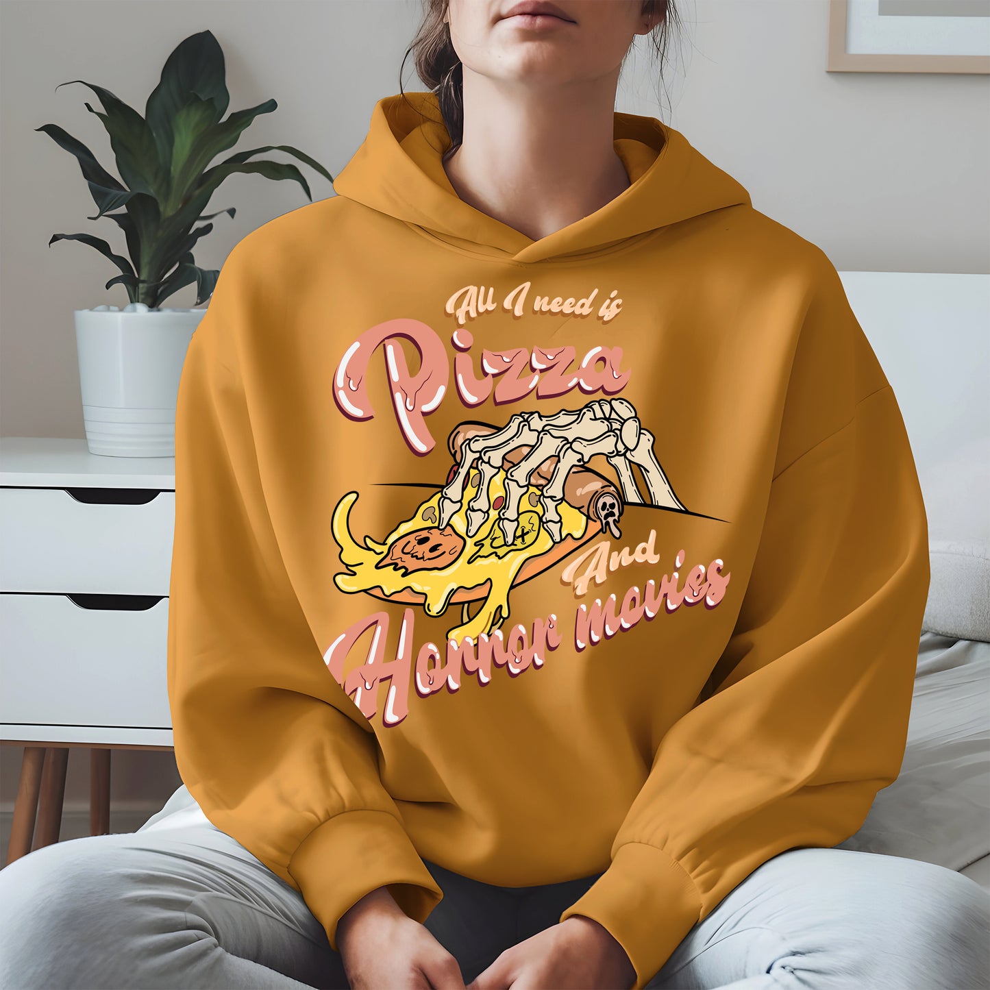 All I Need Is Pizza And Horror Movies Shirt