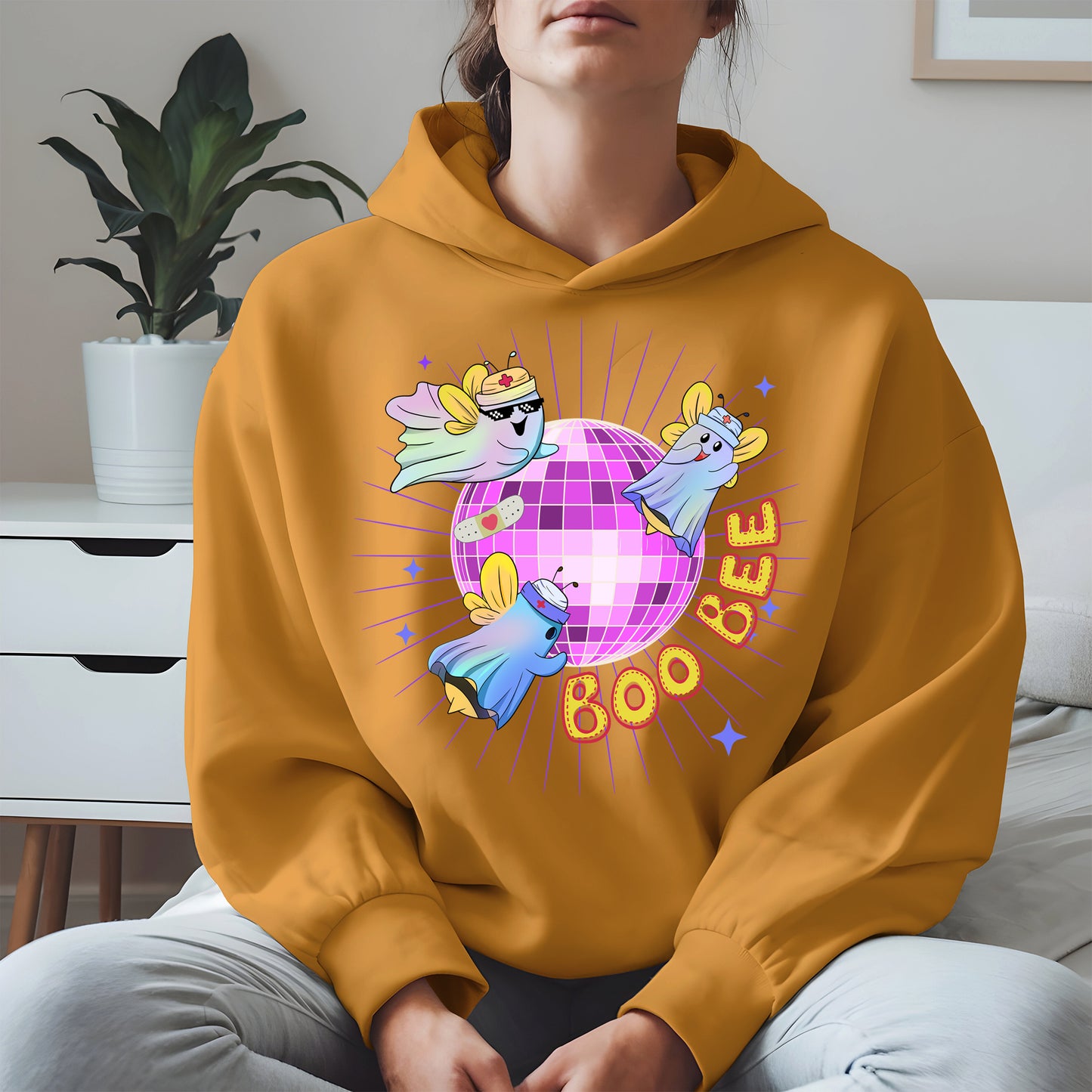 Boo Bee – Cute Disco Ghost Nurse Bee Shirt