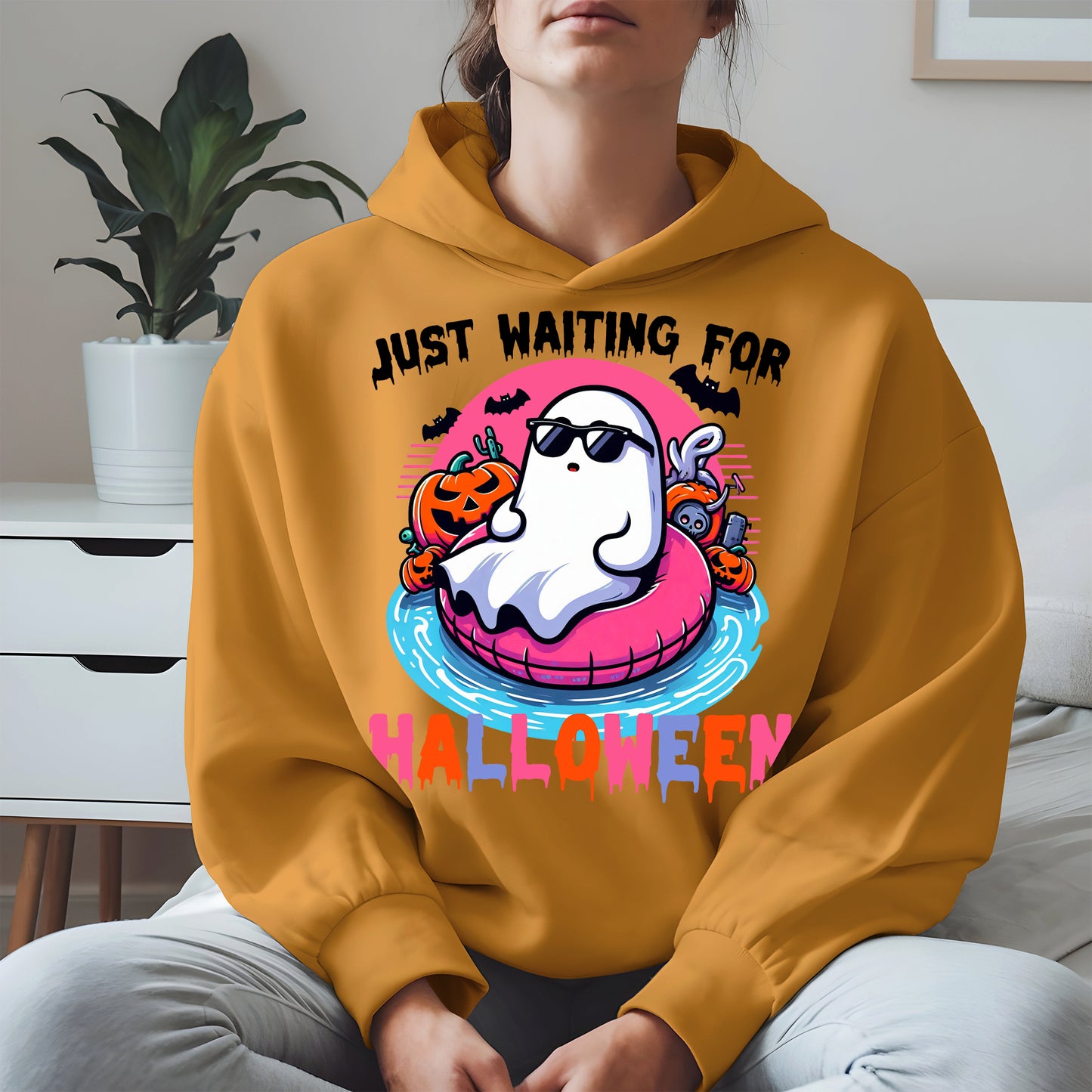 Chill Ghost Halloween Pool Float Shirt