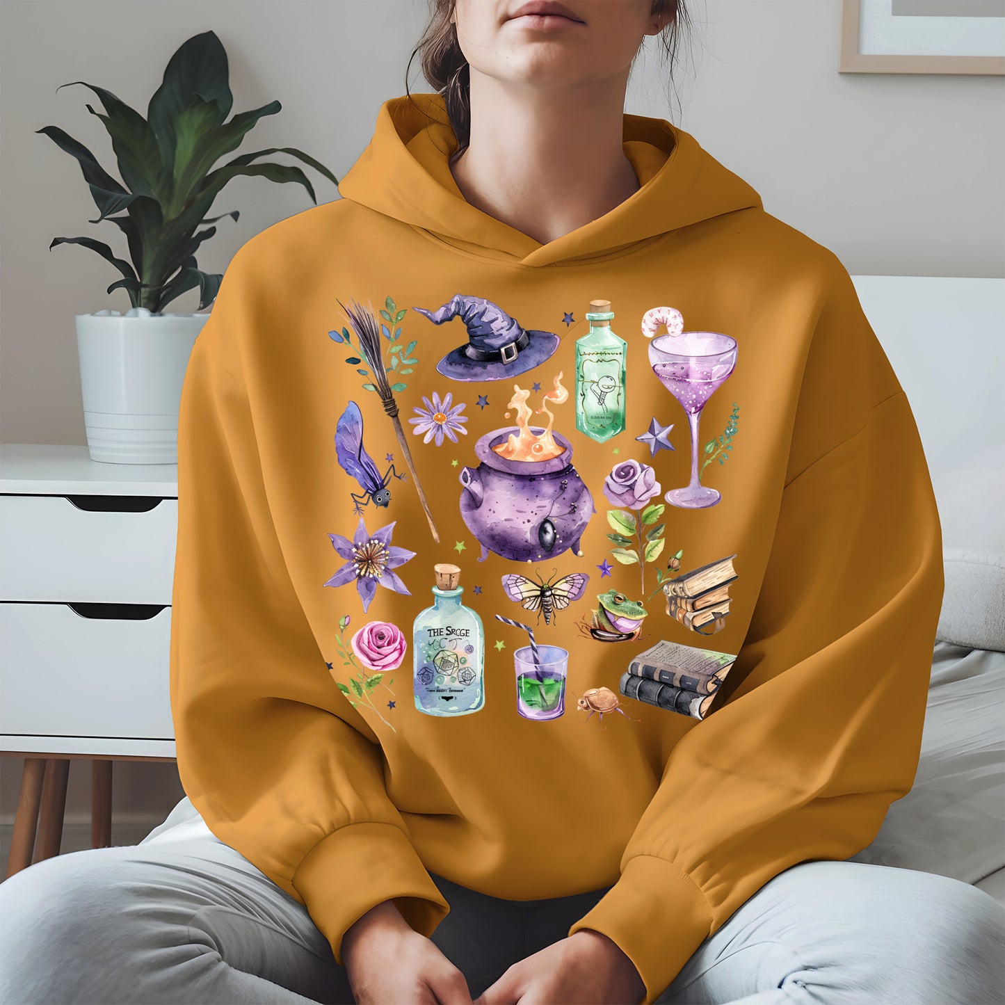 Witchy Vibes Watercolor Potion Tee