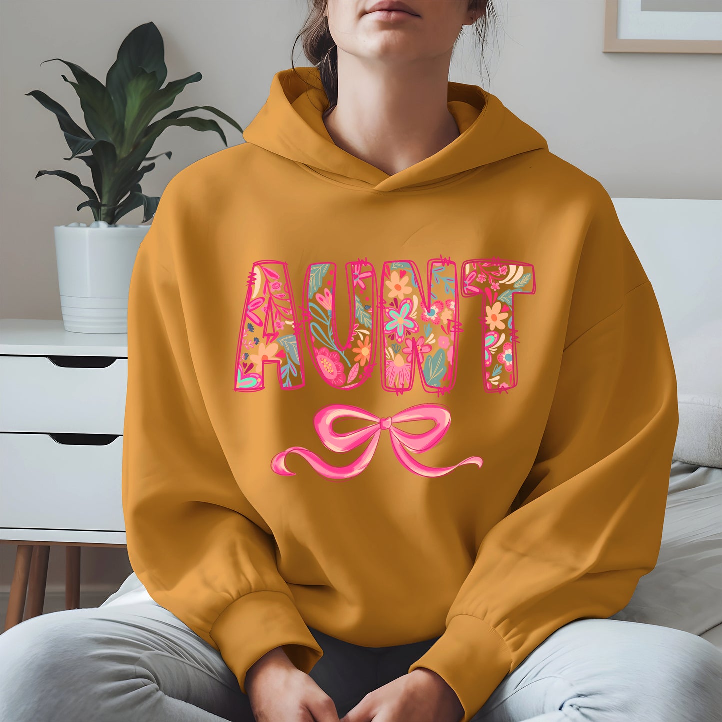 Floral Aunt Shirt Gift Tee Hoodie Sweatshirt for Cool Aunties