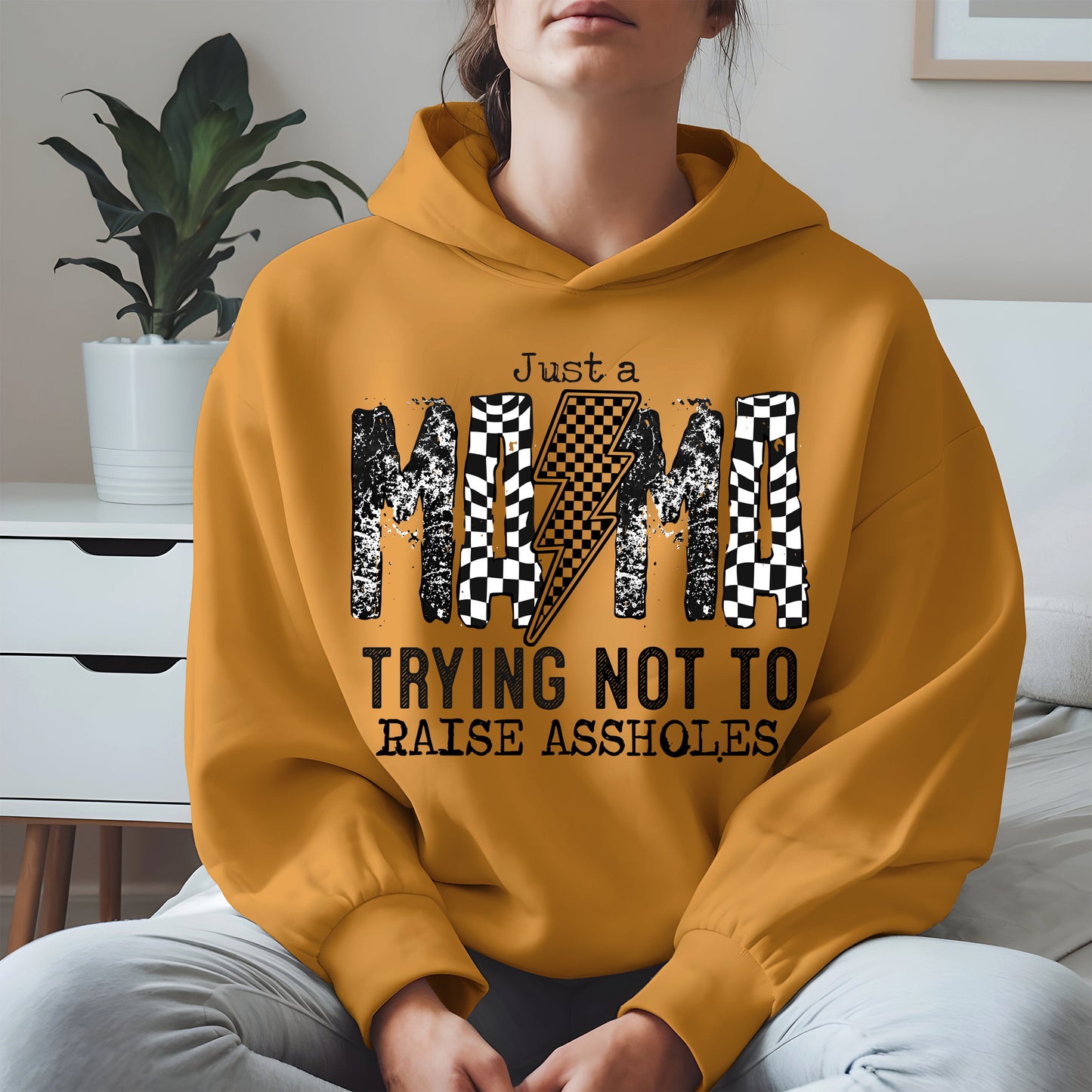 Just a Mama Trying Shirt Hoodie Sweatshirt Gift for Moms