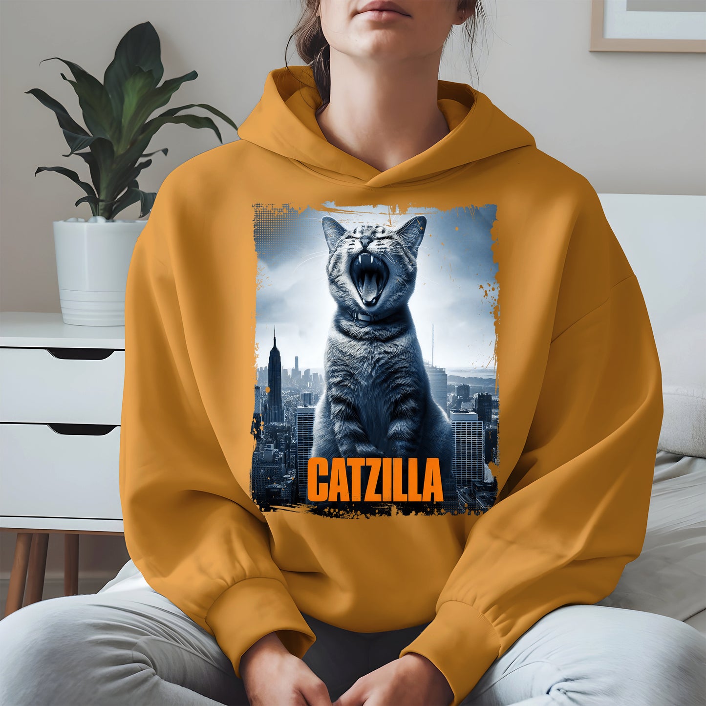 Catzilla Funny Cat Shirt Hoodie Sweatshirt