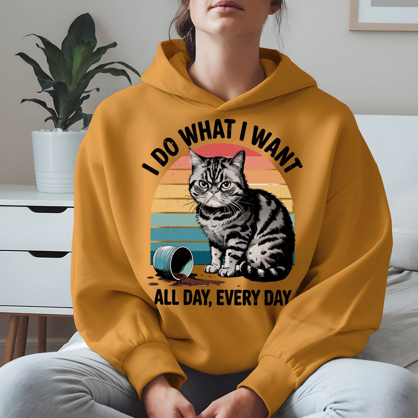 I Do What I Want Angry Cat Shirt Hoodie Sweatshirt