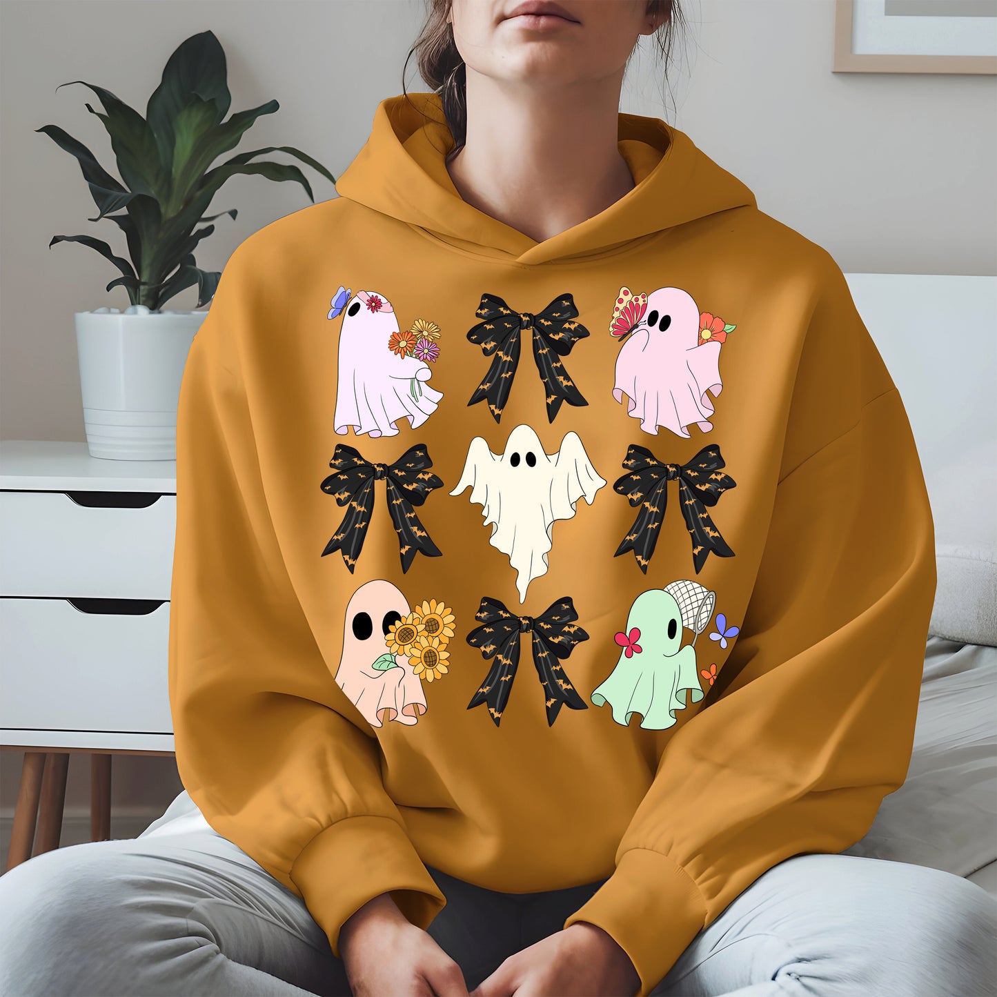 Cute Ghost and Bow Halloween Shirt