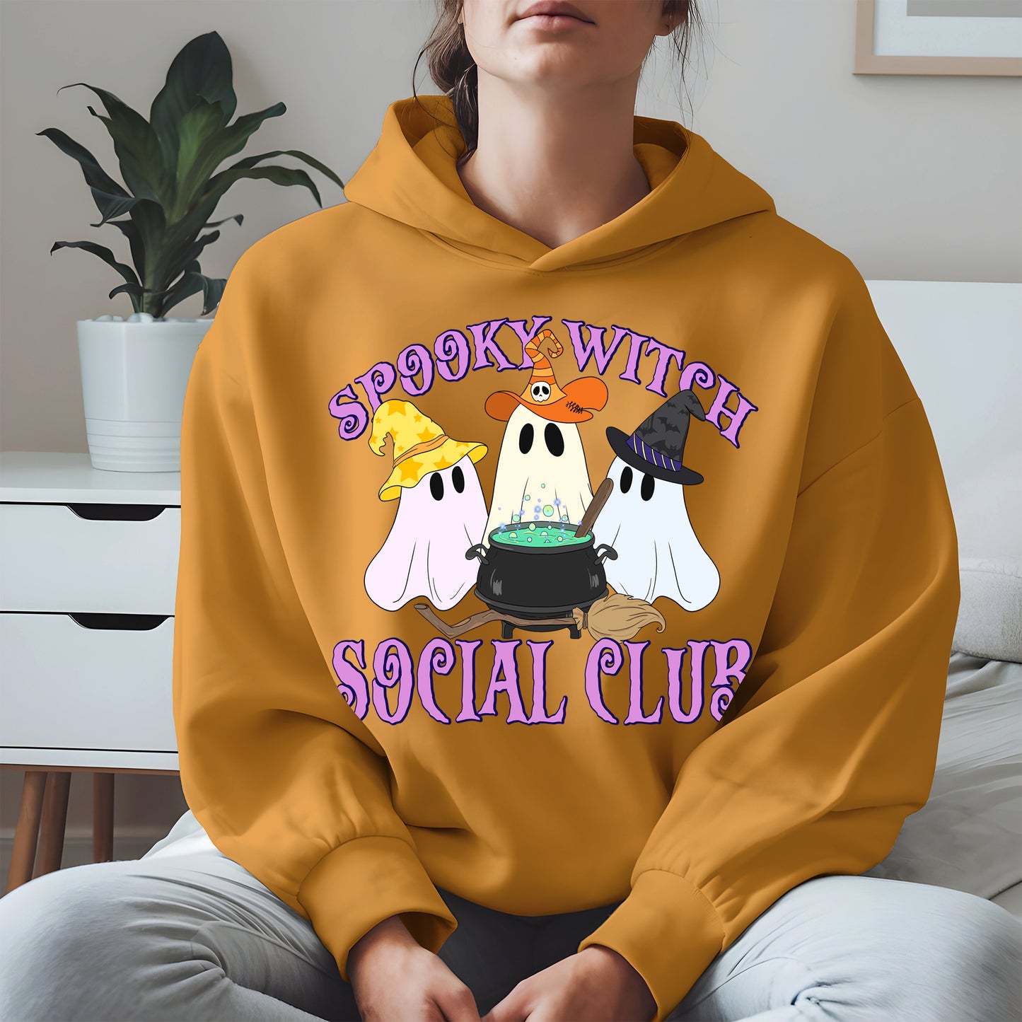 Spooky Witch Social Club Halloween Shirt