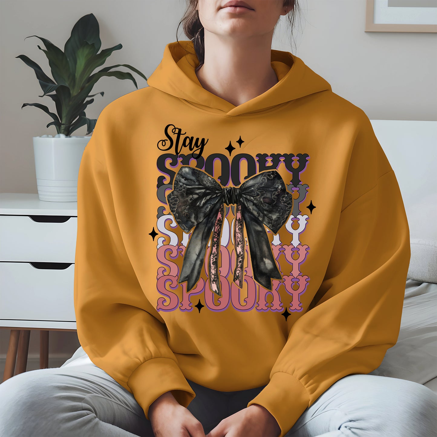 Gothic Spooky Bow Halloween Shirt