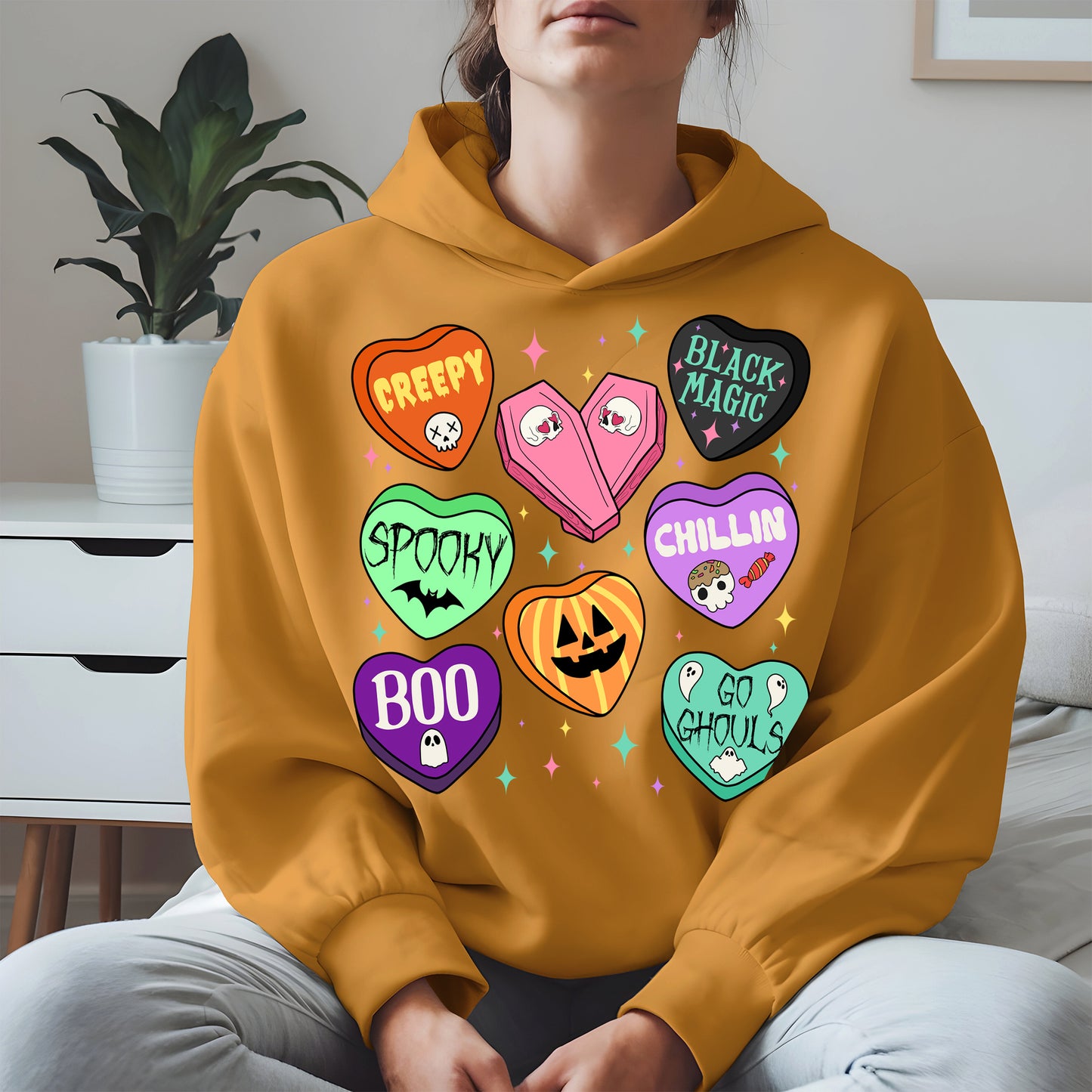 Spooky Candy Heart Halloween Shirt