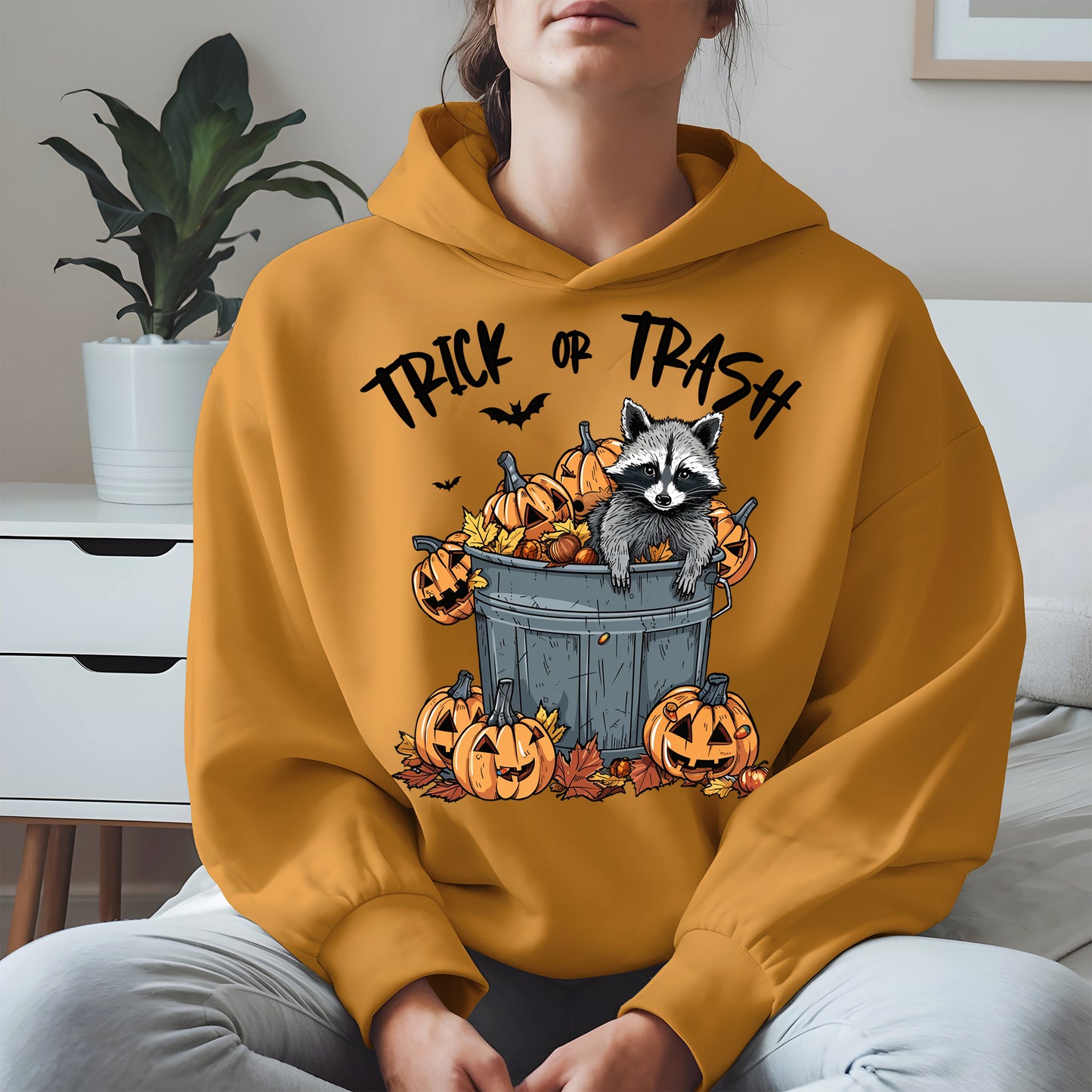 Trick or Trash Raccoon Halloween Shirt