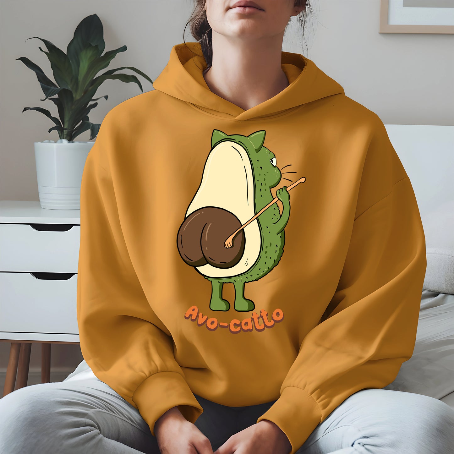 Avo-catto Shirt Hoodie Sweatshirt